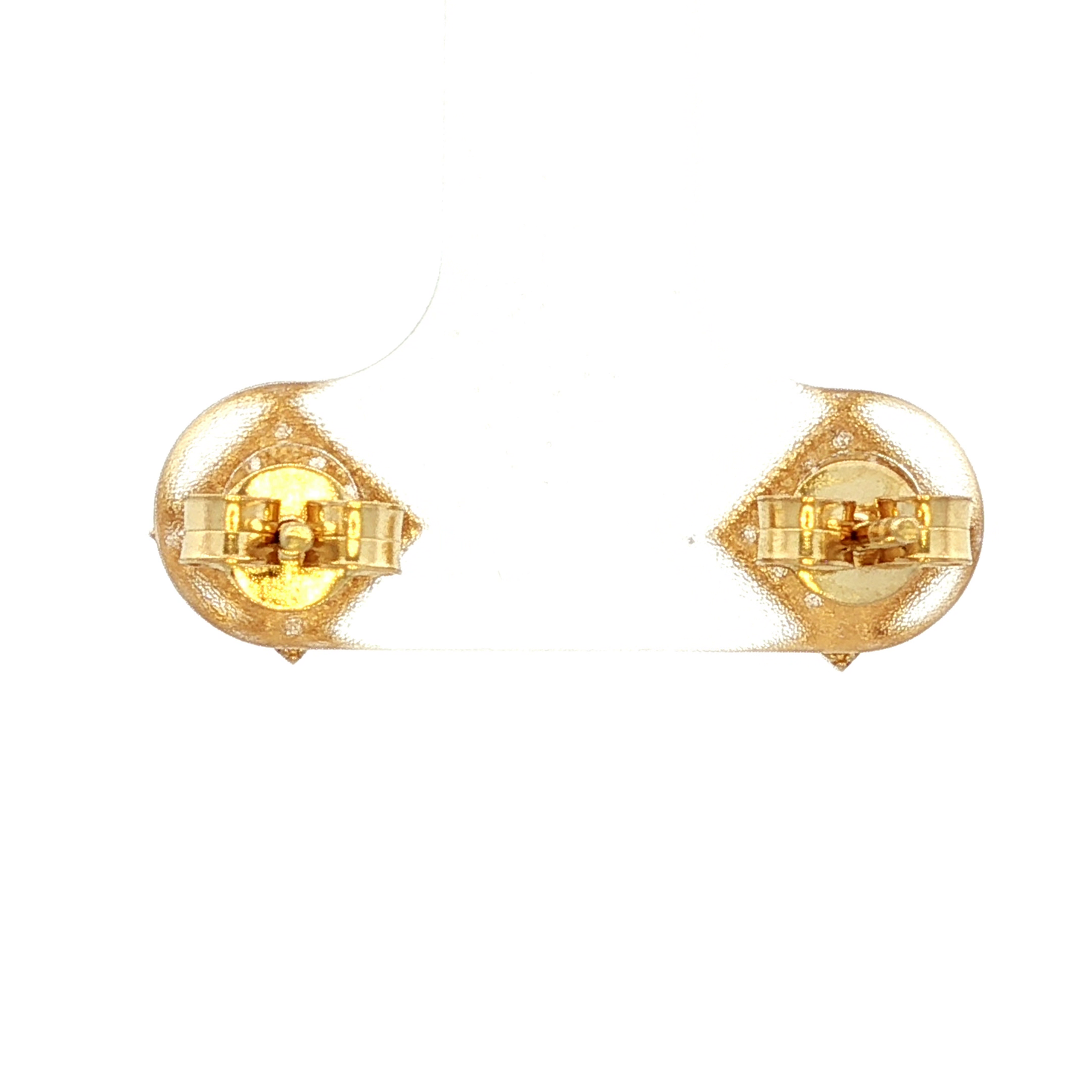 Square Stud Earrings in Yellow Gold