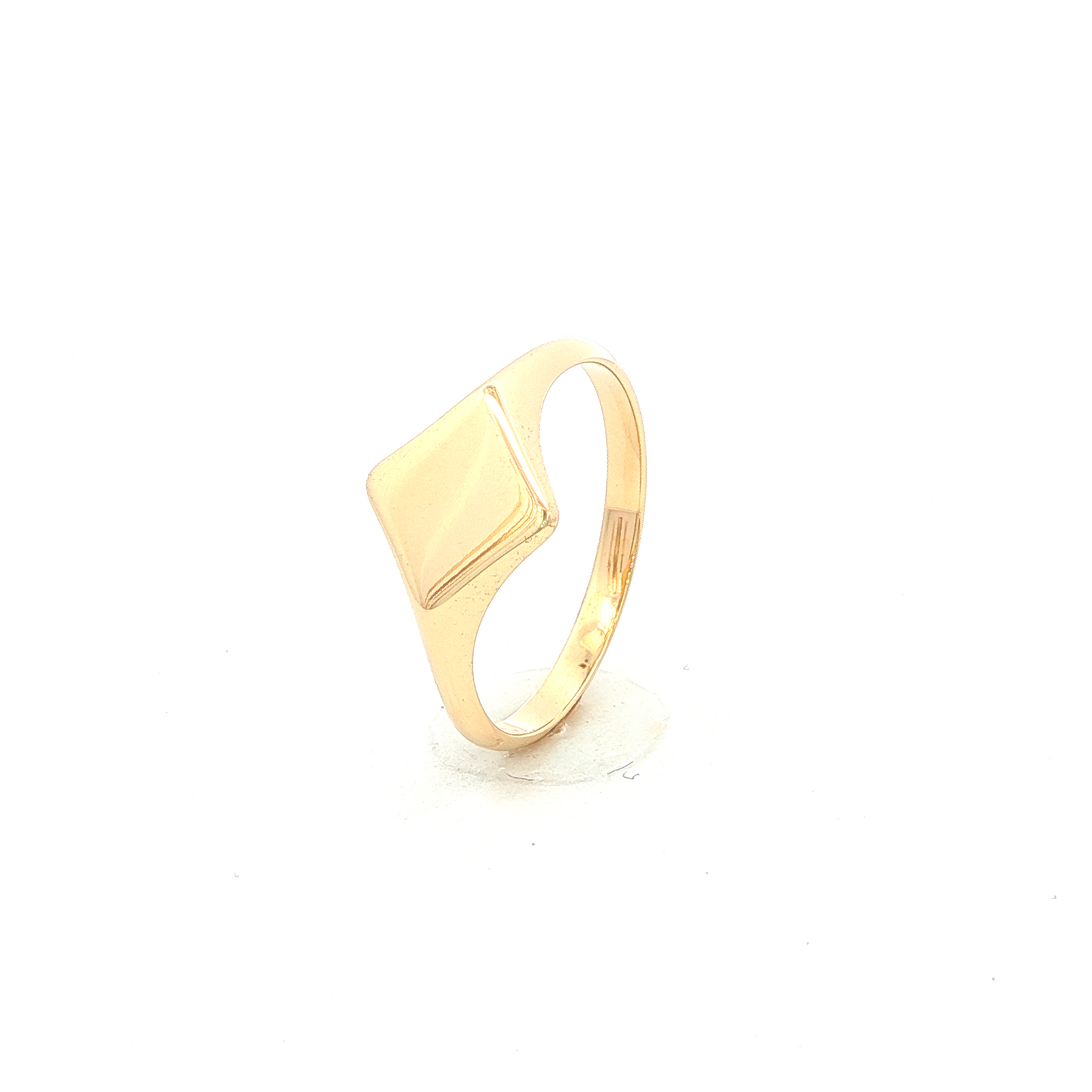Ladies Signet Dress Ring in Yellow Gold