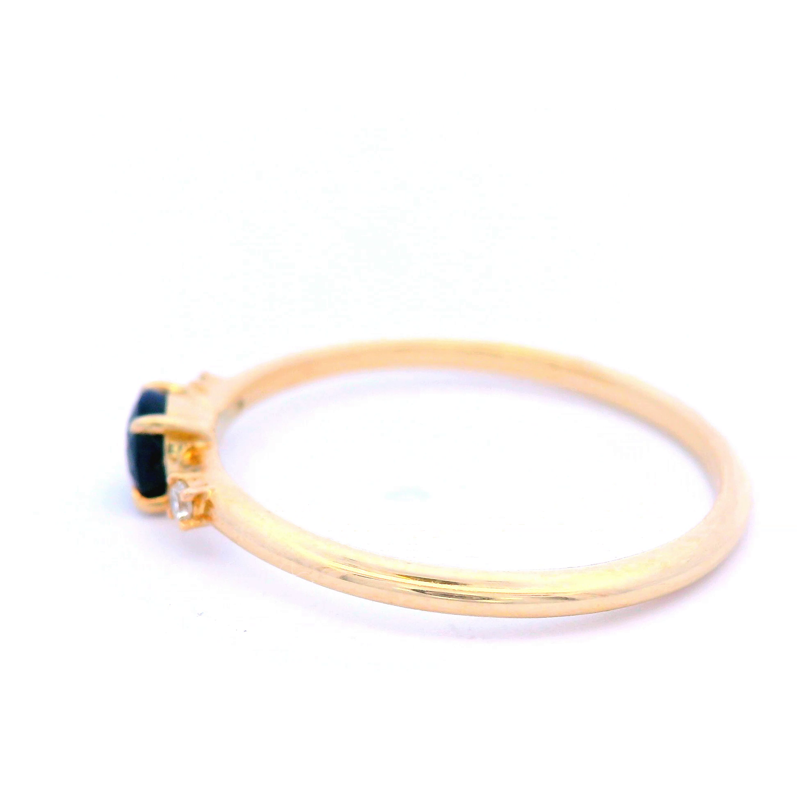 Sapphire-D & Diamond in 9ct Yellow Gold