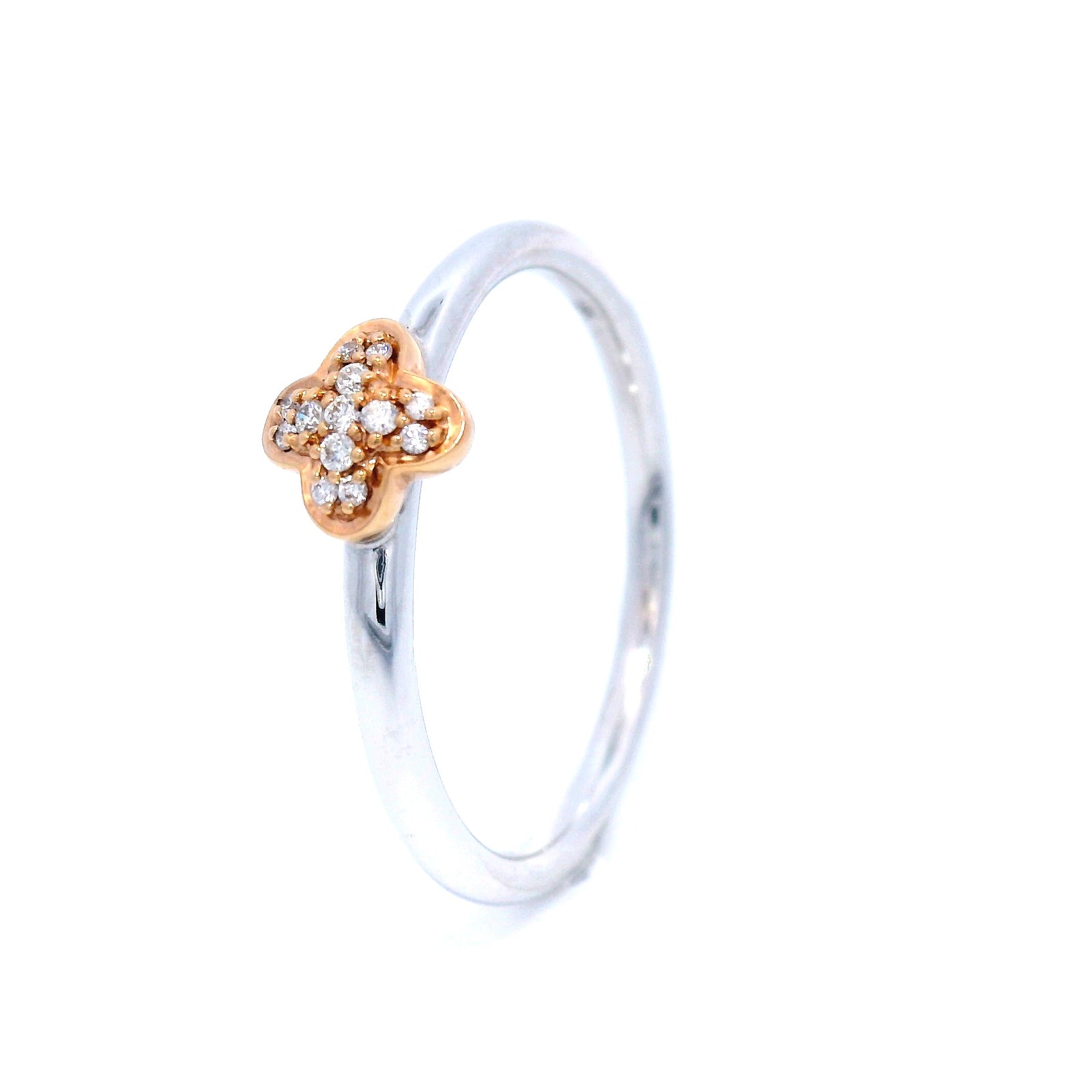 Diamond Dress Ring in White Gold