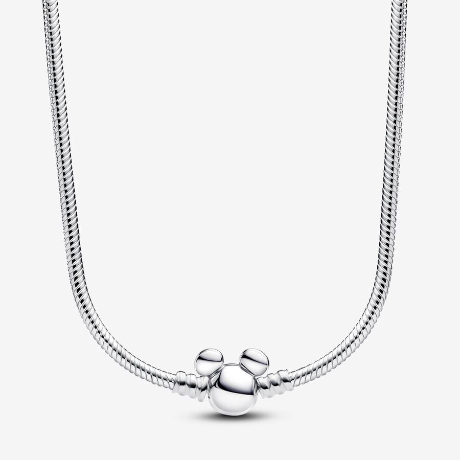 Pandora Disney Mickey Mouse Snake Chain Necklace