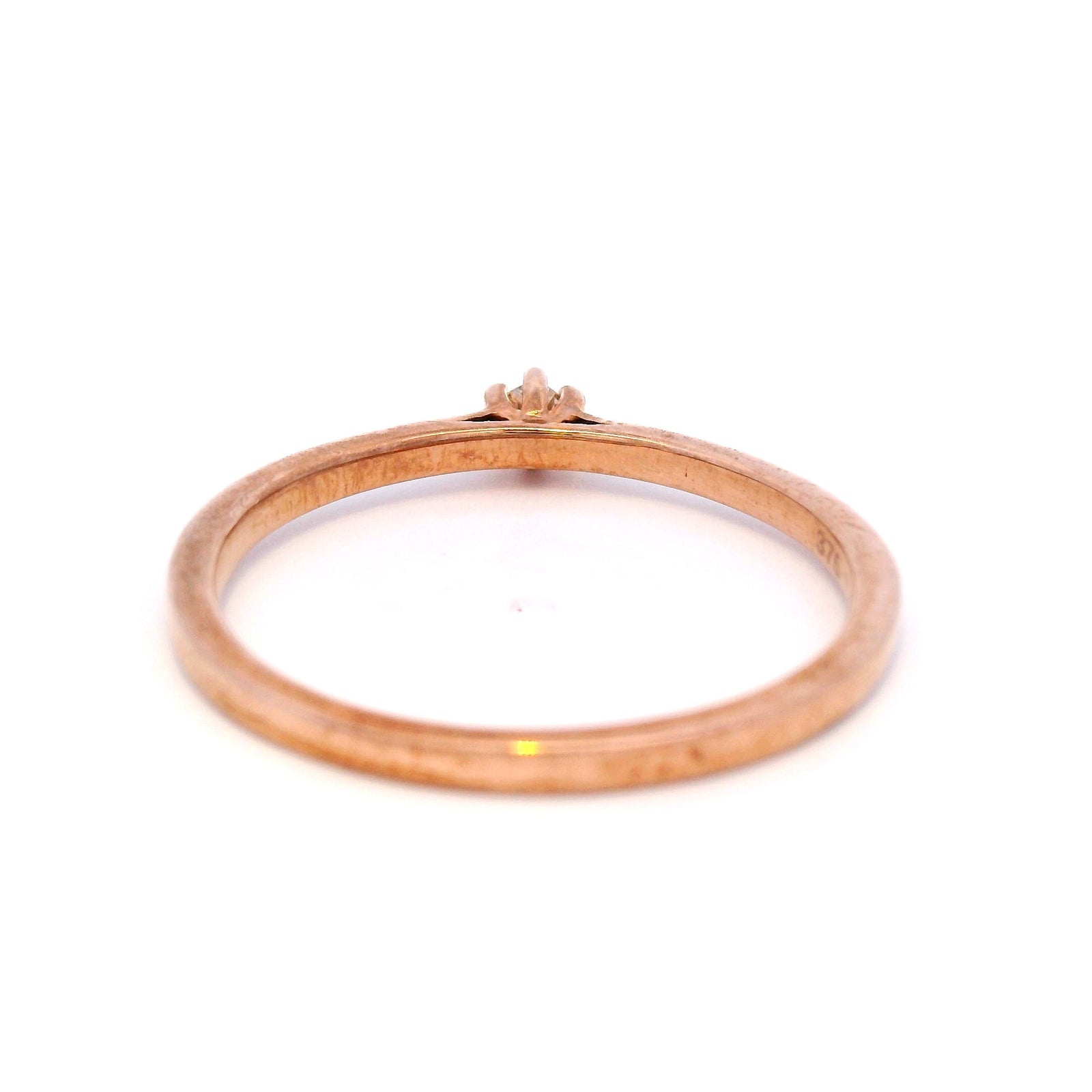 Claw Set Diamond Dress Ring in 9 Carat Rose Gold