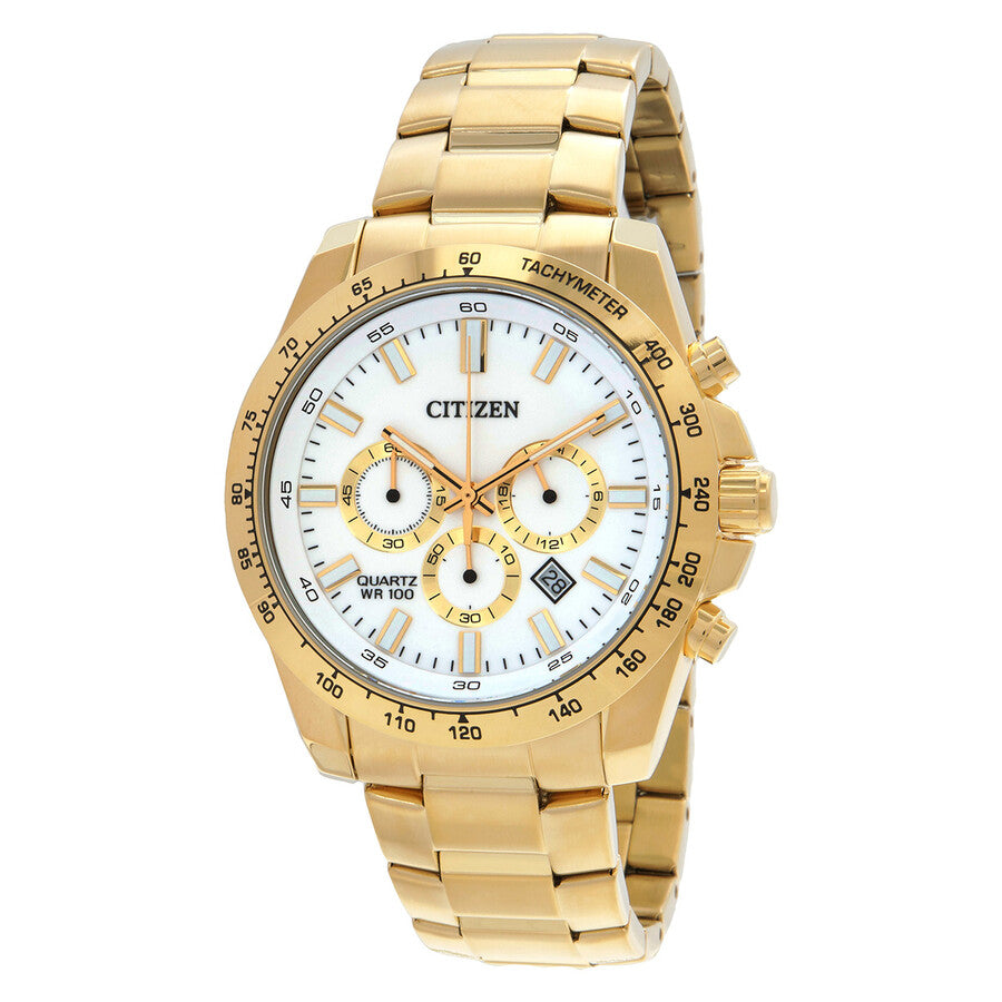 Citizen Chronograph Quartz White Dial Men's Watch