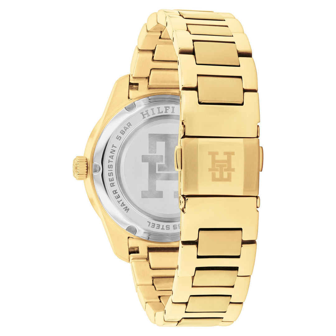 Tommy Hilfiger Gold Steel Silver Dial Women's Watch