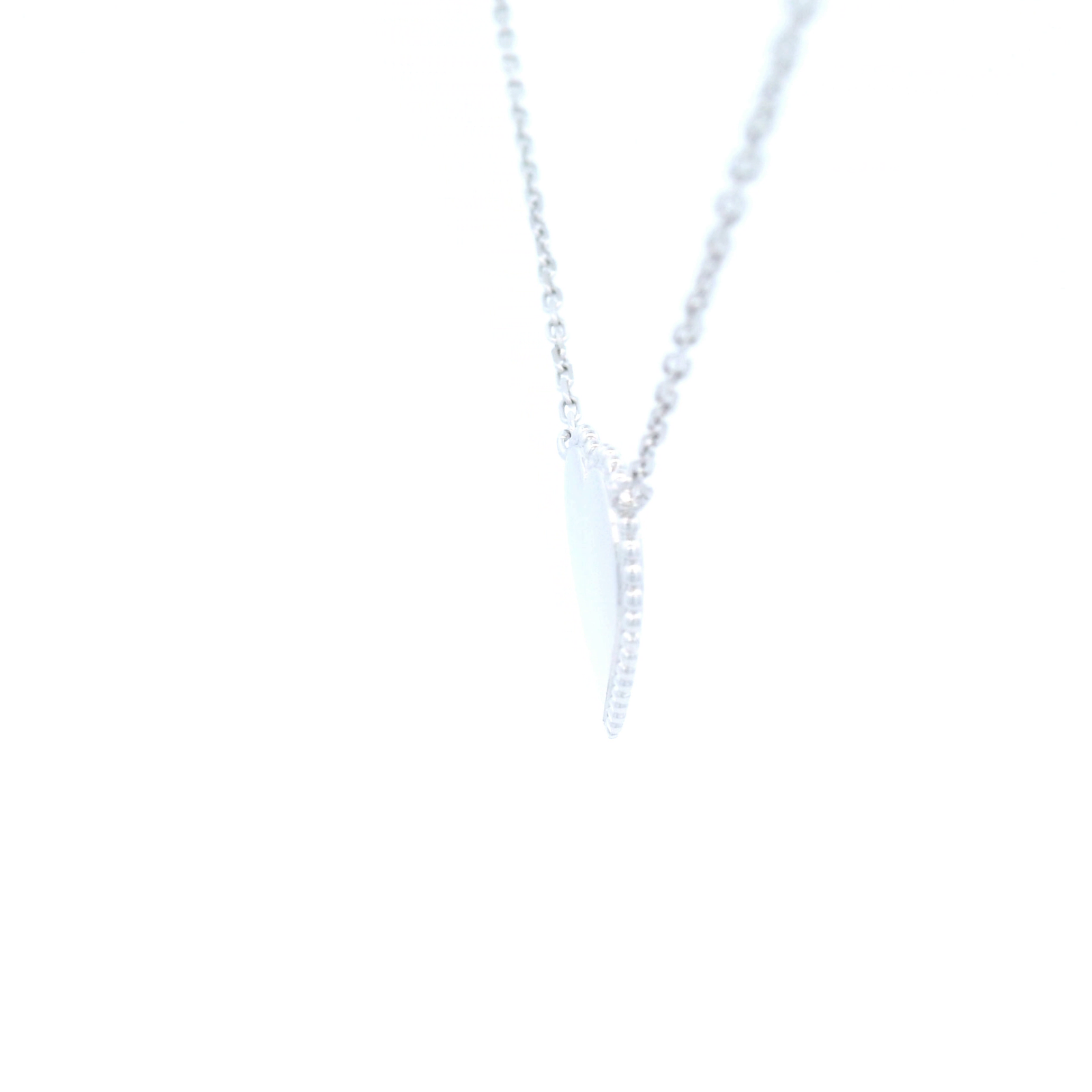 Heart With Plaited Edge Necklet