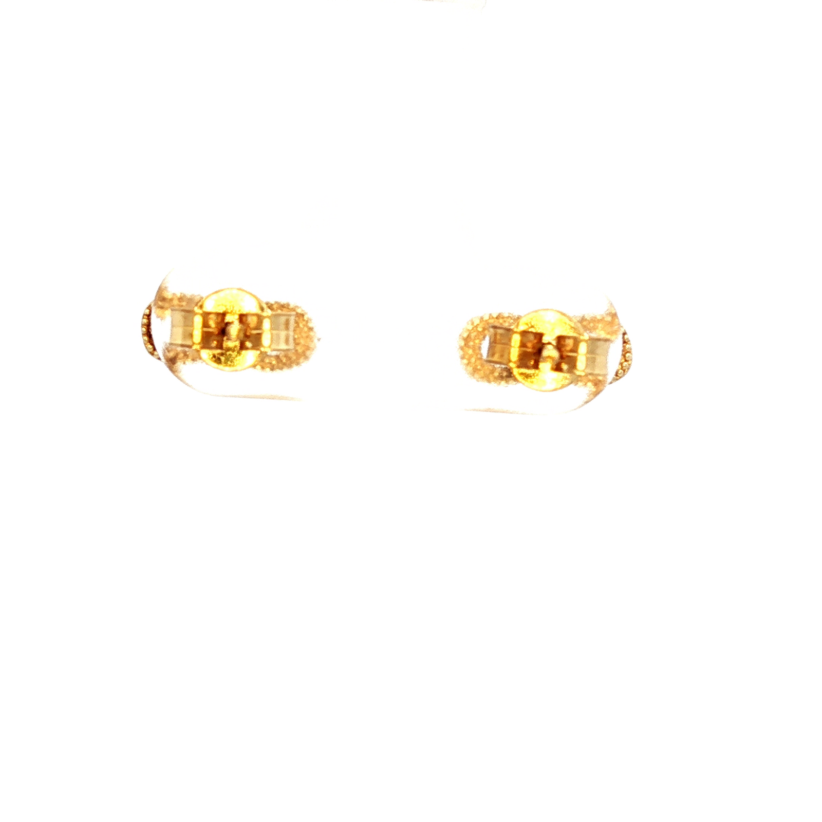 Infinity Stud Earrings in Yellow Gold