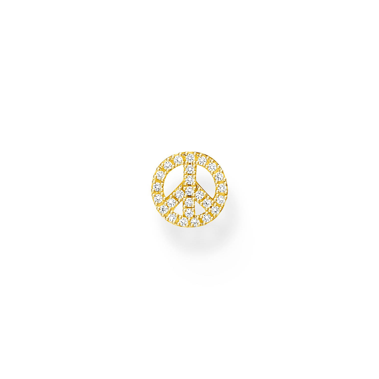 Thomas Sabo Gold Peace Single Stud