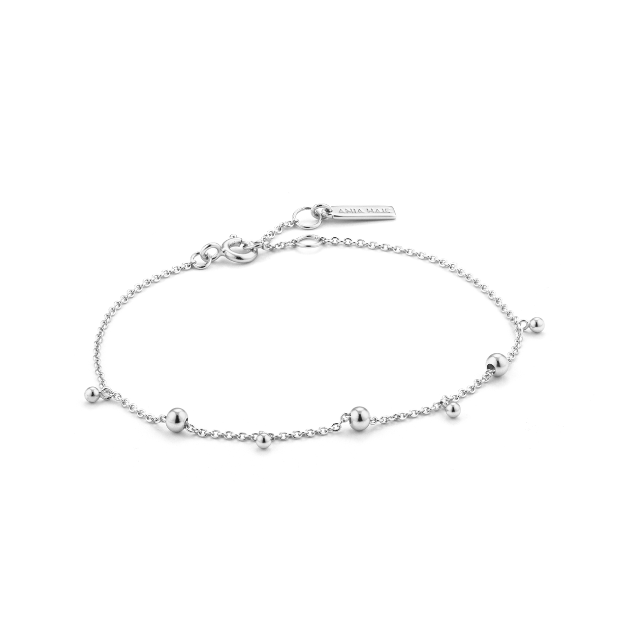 Ania Haie Silver Modern Drop Balls Bracelet