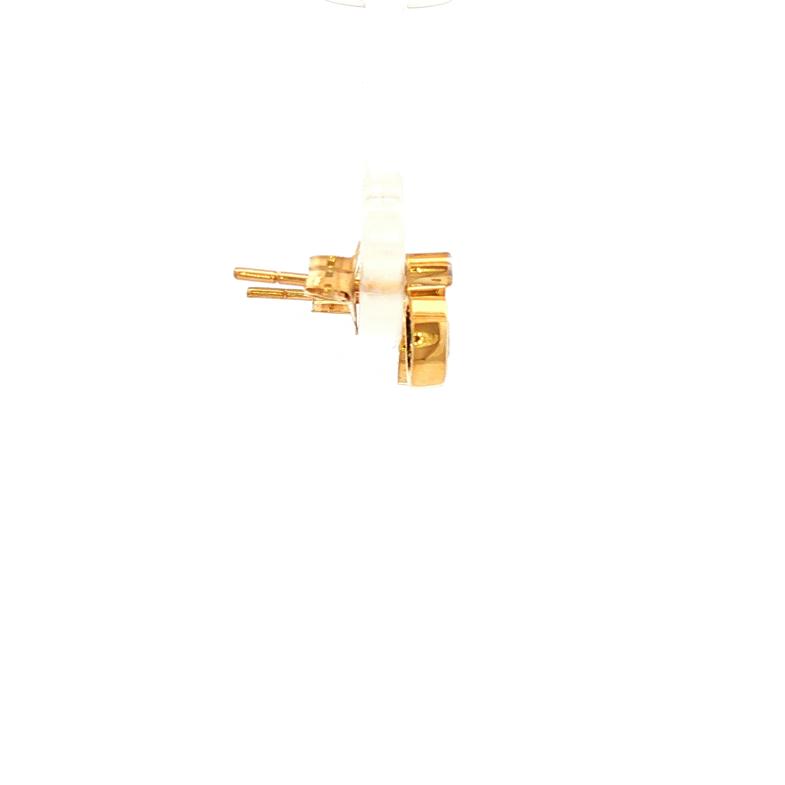 Sapphire and Diamond Stud Earrings in Yellow Gold