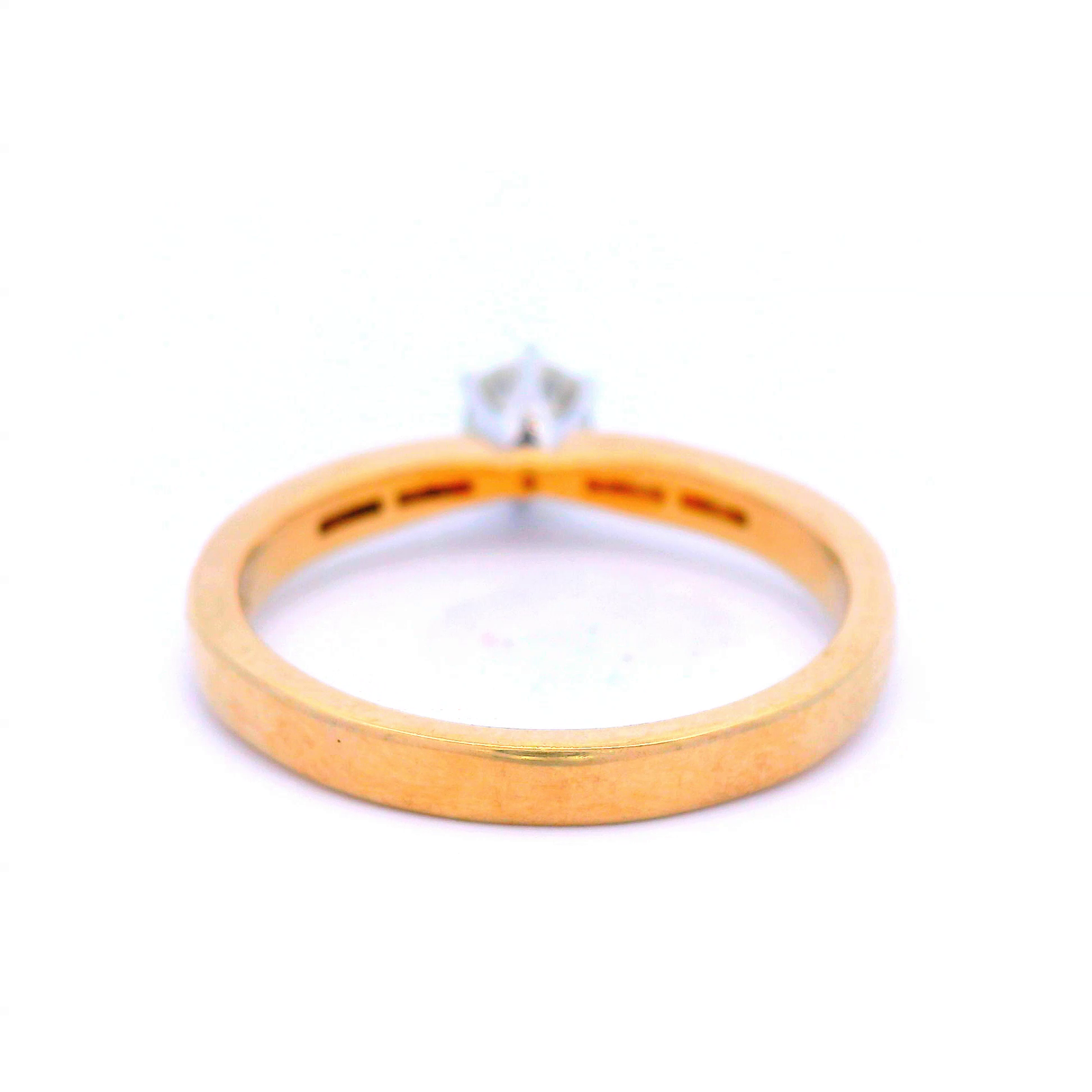 9ct Yellow/White Gold Diamond 6 Claw Engagement Ring