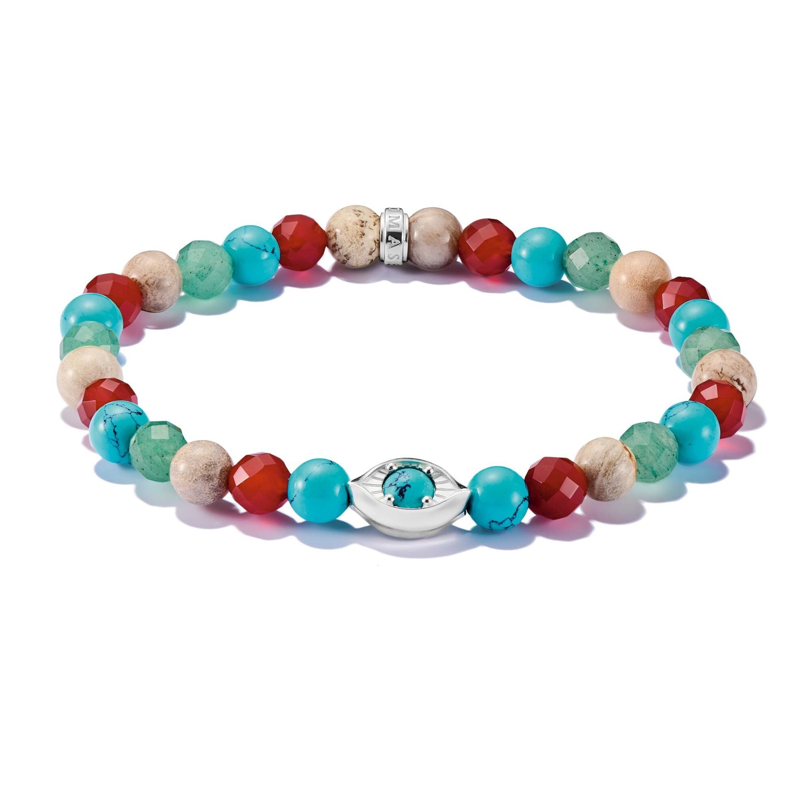 THOMAS SABO Multicoloured Eye Bead Bracelet