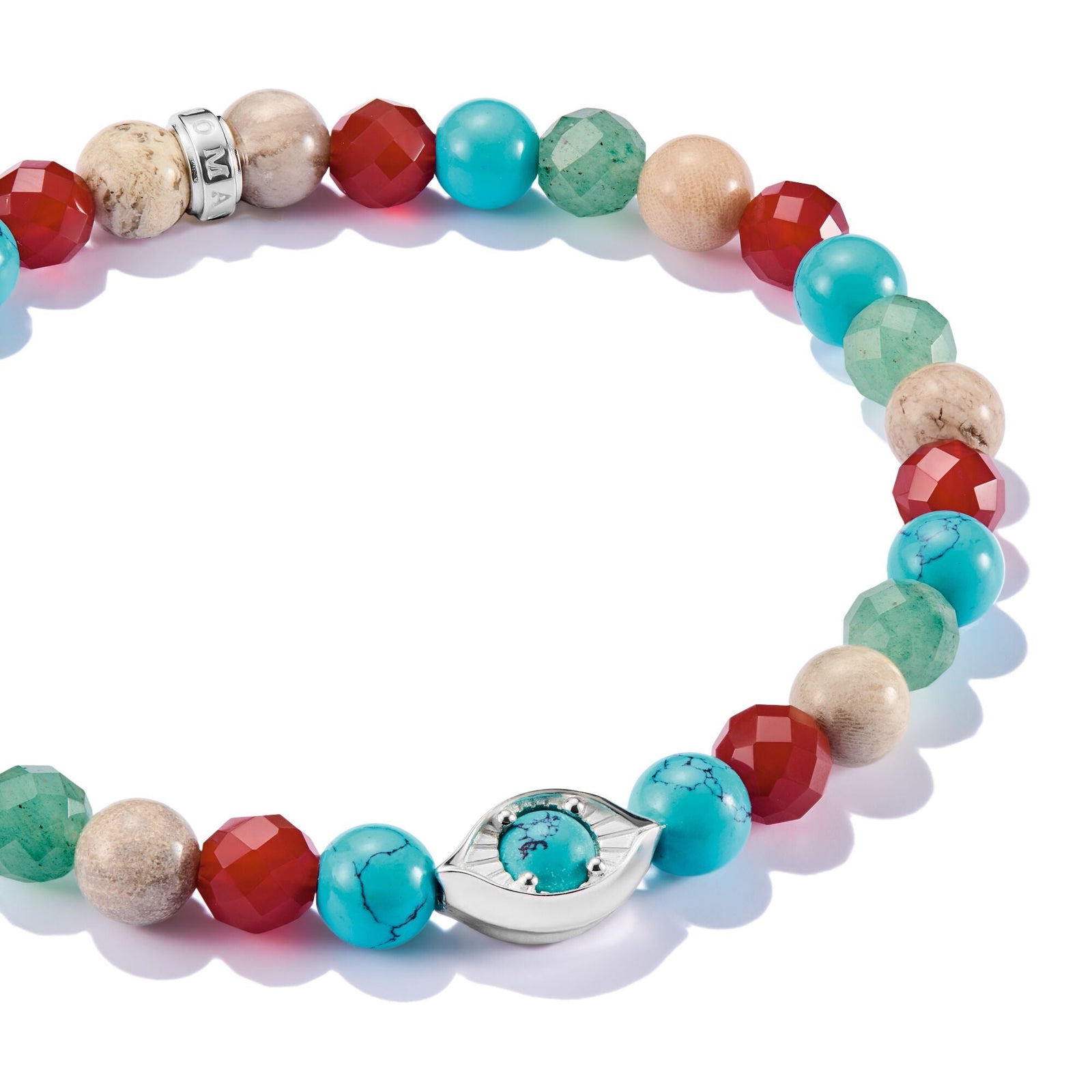 THOMAS SABO Multicoloured Eye Bead Bracelet