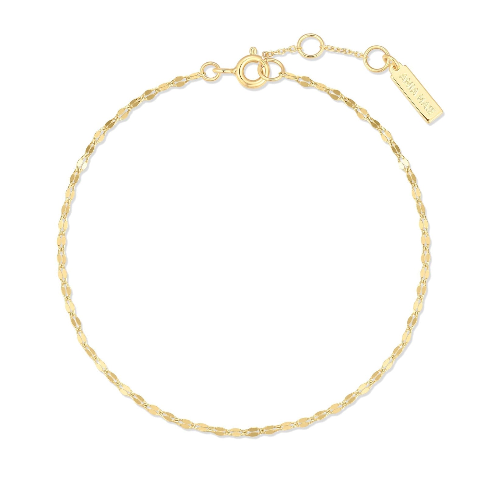 Ania Haie Gold Textured Chain Bracelet