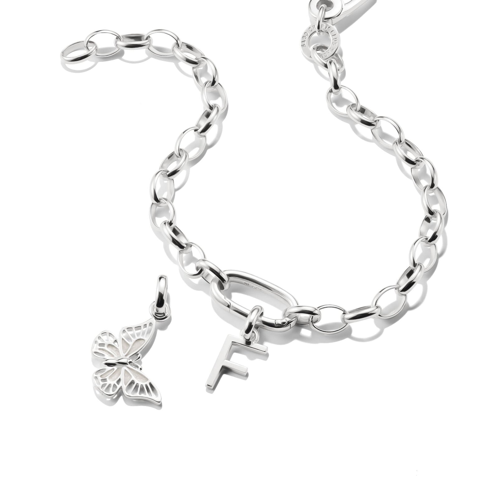 THOMAS SABO Connect Charm letter F Silver