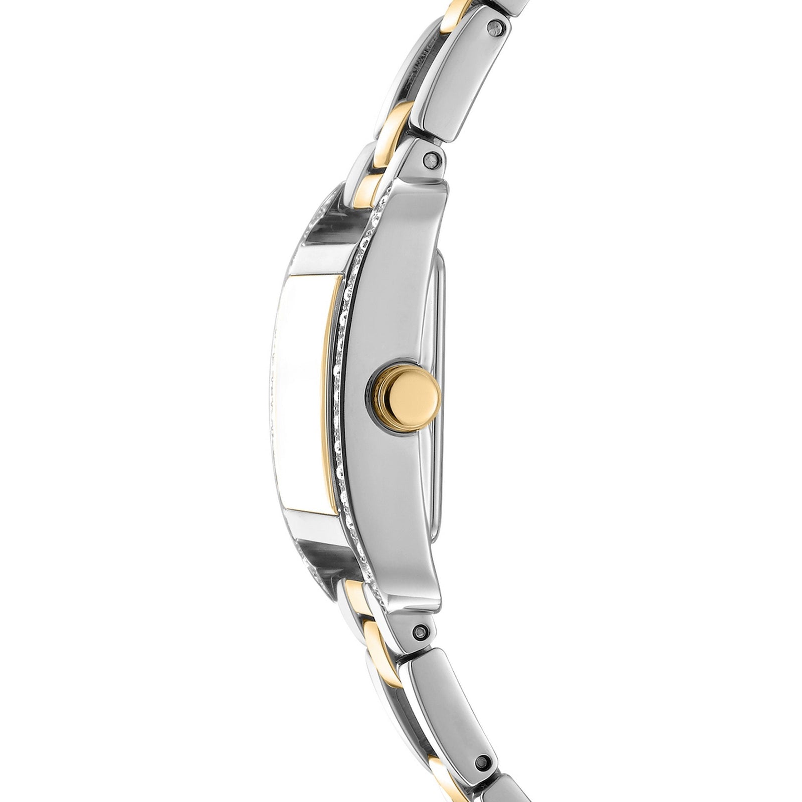 DKNY Mini Two-Tone 21x27mm Green Dial Womens Watch + Gold Bracelet