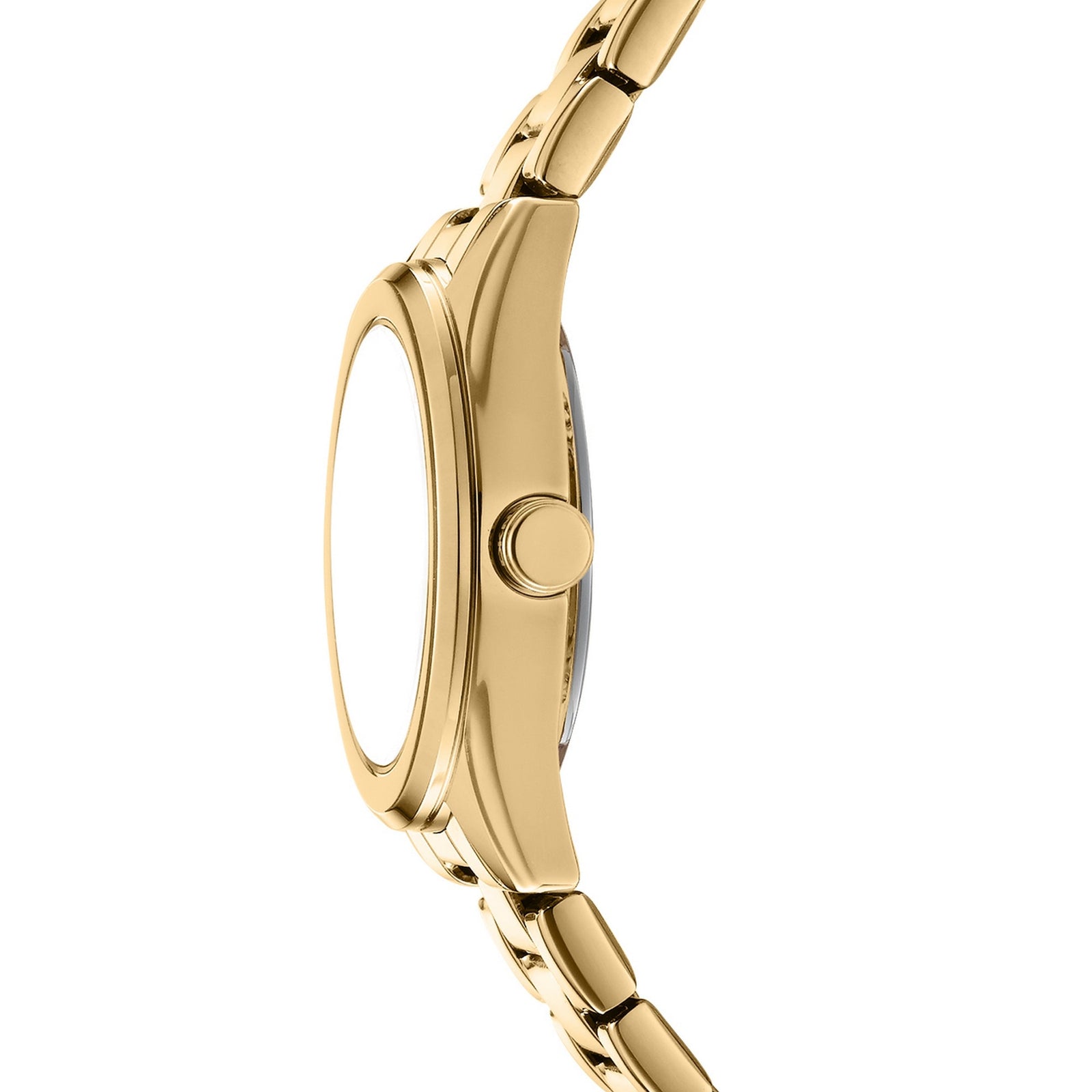 DKNY Logo Gold 28mm Green Dial Womens Watch + Gold Bracelet