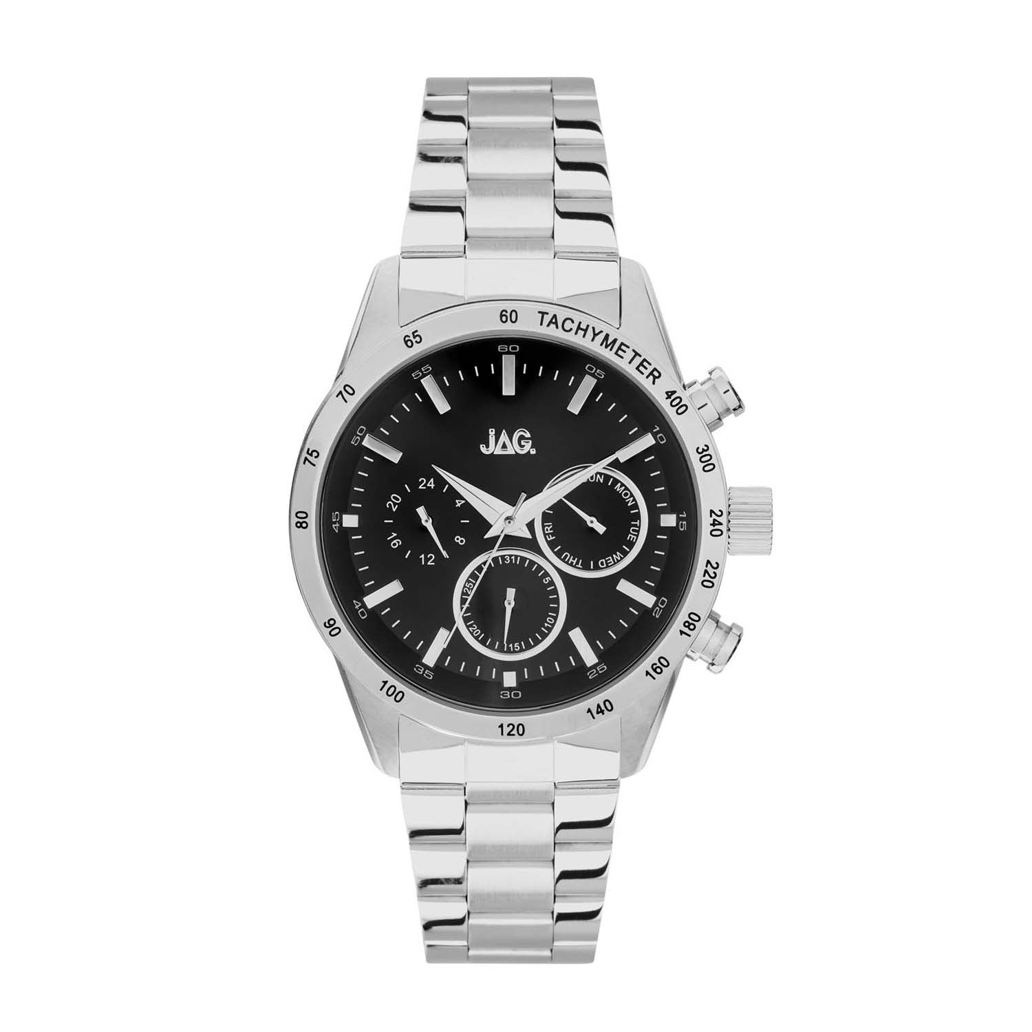 Jag Alain Silver Stainless Steel 44mm Watch