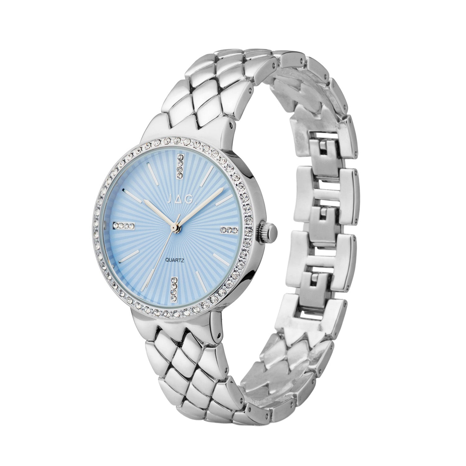 JAG Balmoral Womens Blue Dial 36mm Silver Watch