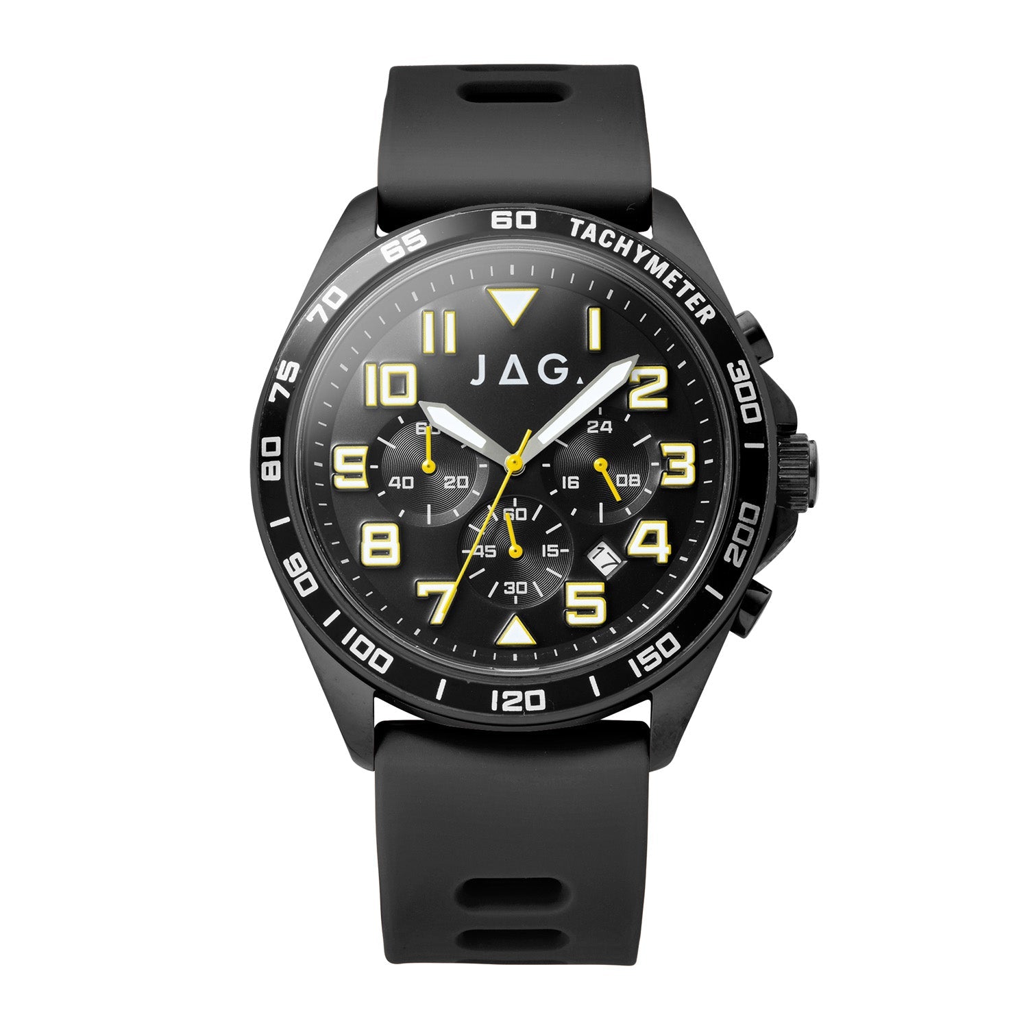 JAG Beachport Mens Black Dial 46mm Black Watch