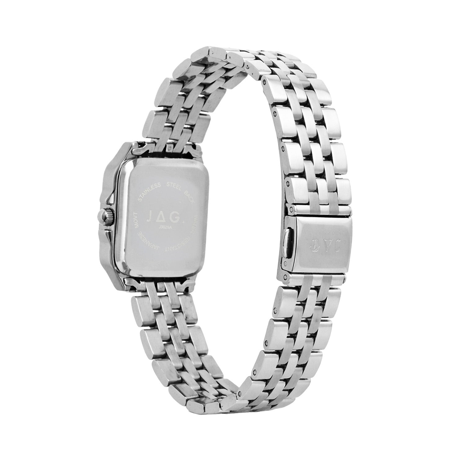 JAG Berrima Womens White MOP Dial 20.3mm Silver Watch