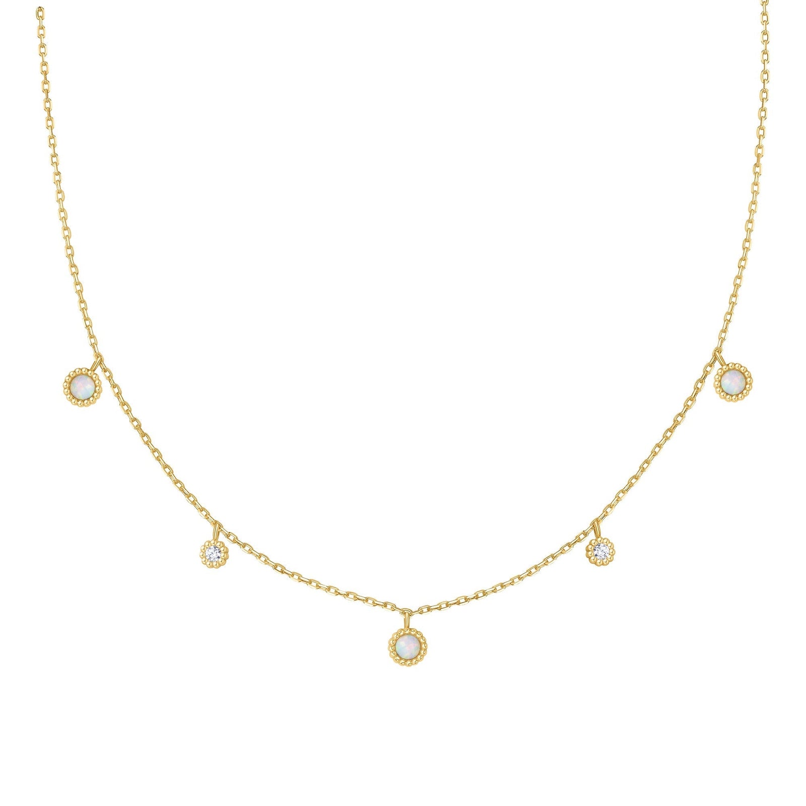 Ania Haie Gold Kyoto Opal Station Necklace