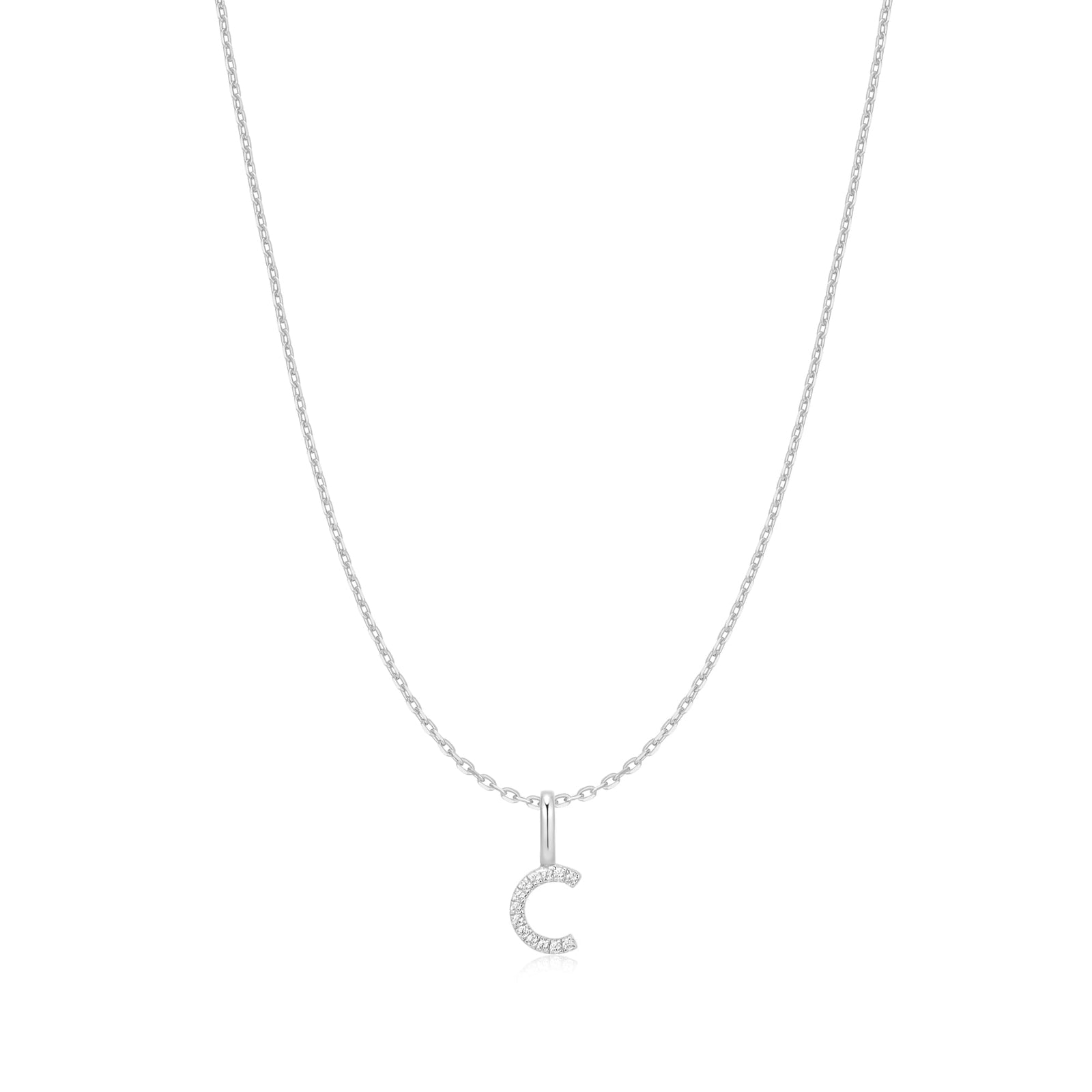 Ania Haie Silver Letter C Initial Necklace