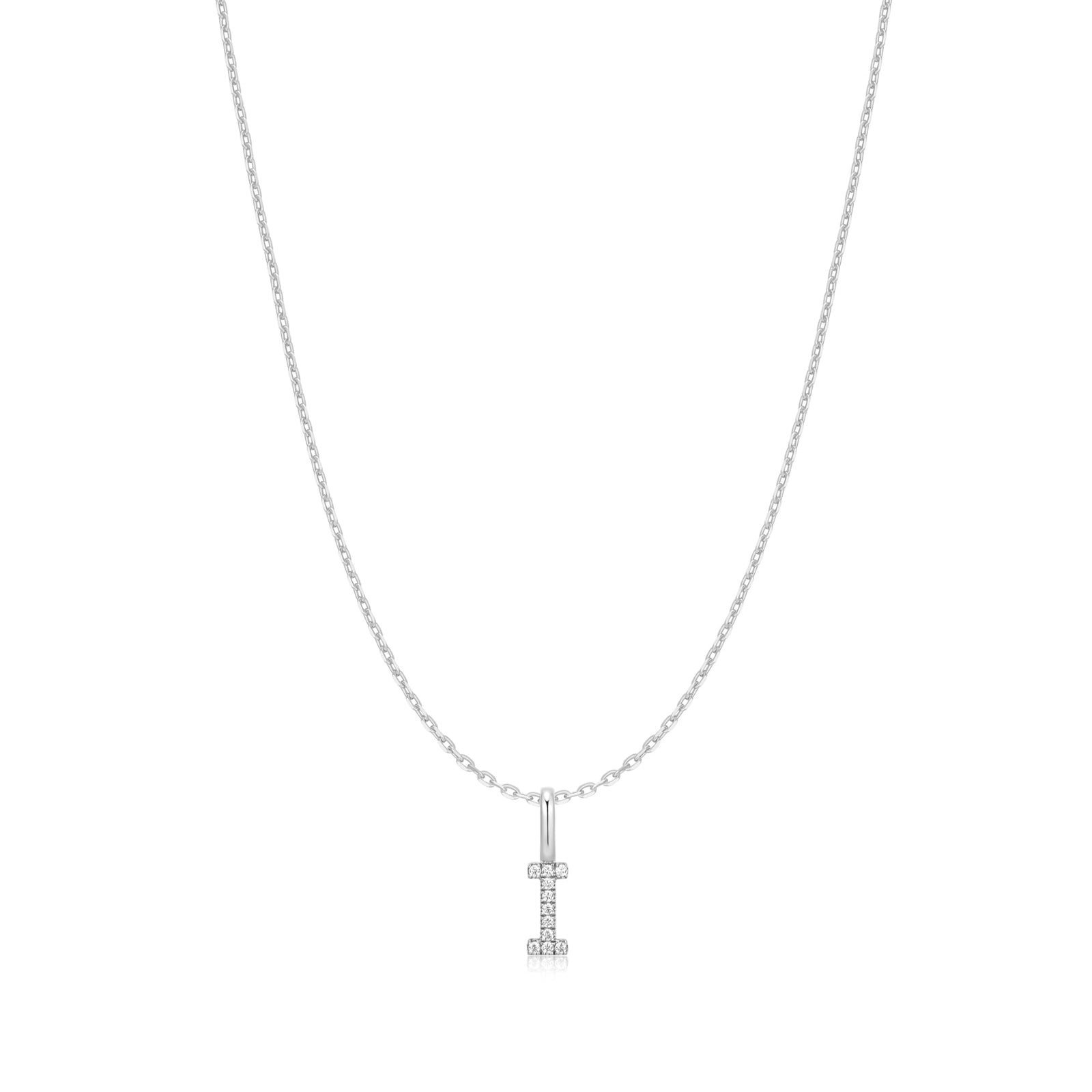Ania Haie Silver Letter I Initial Necklace