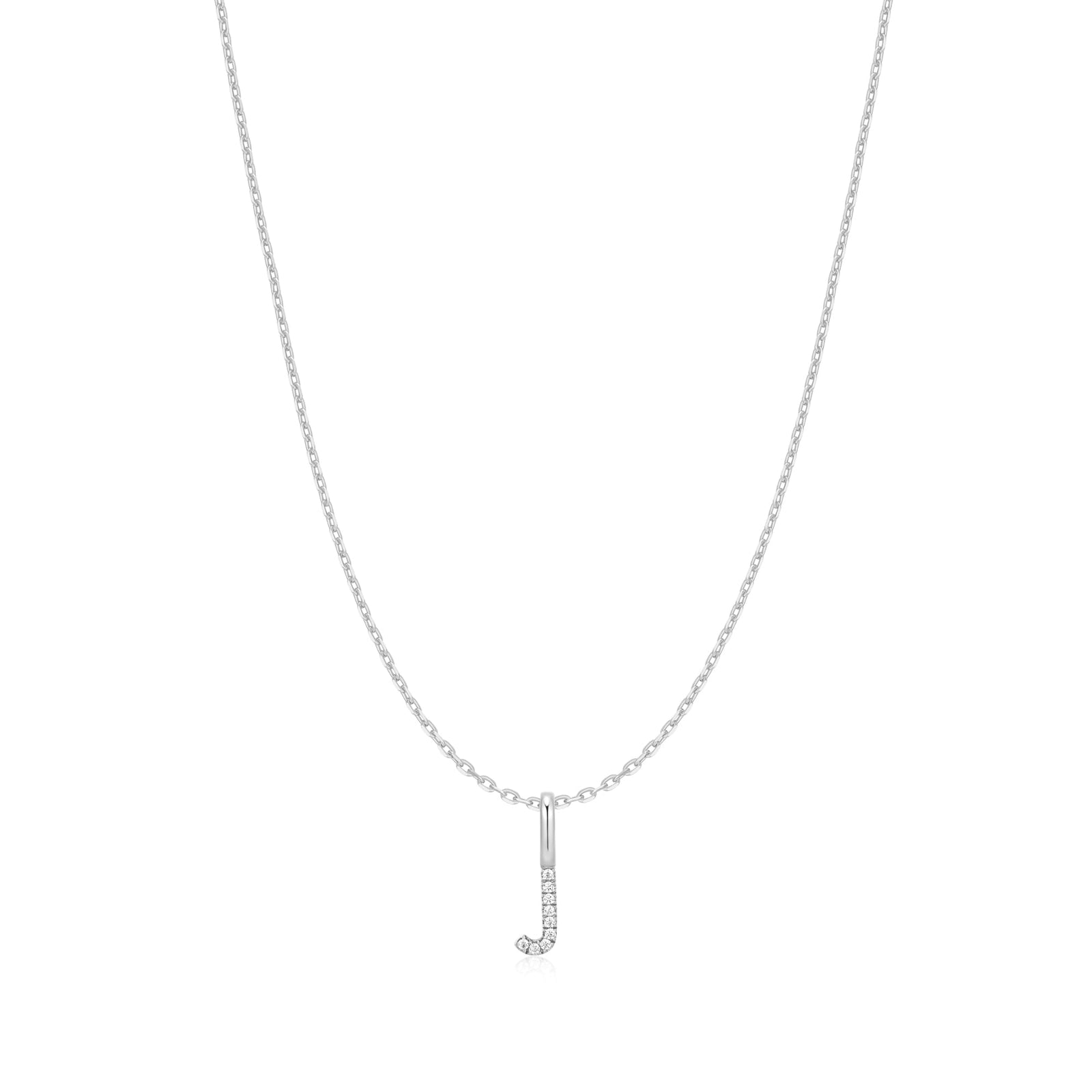 Ania Haie Silver Letter J Initial Necklace