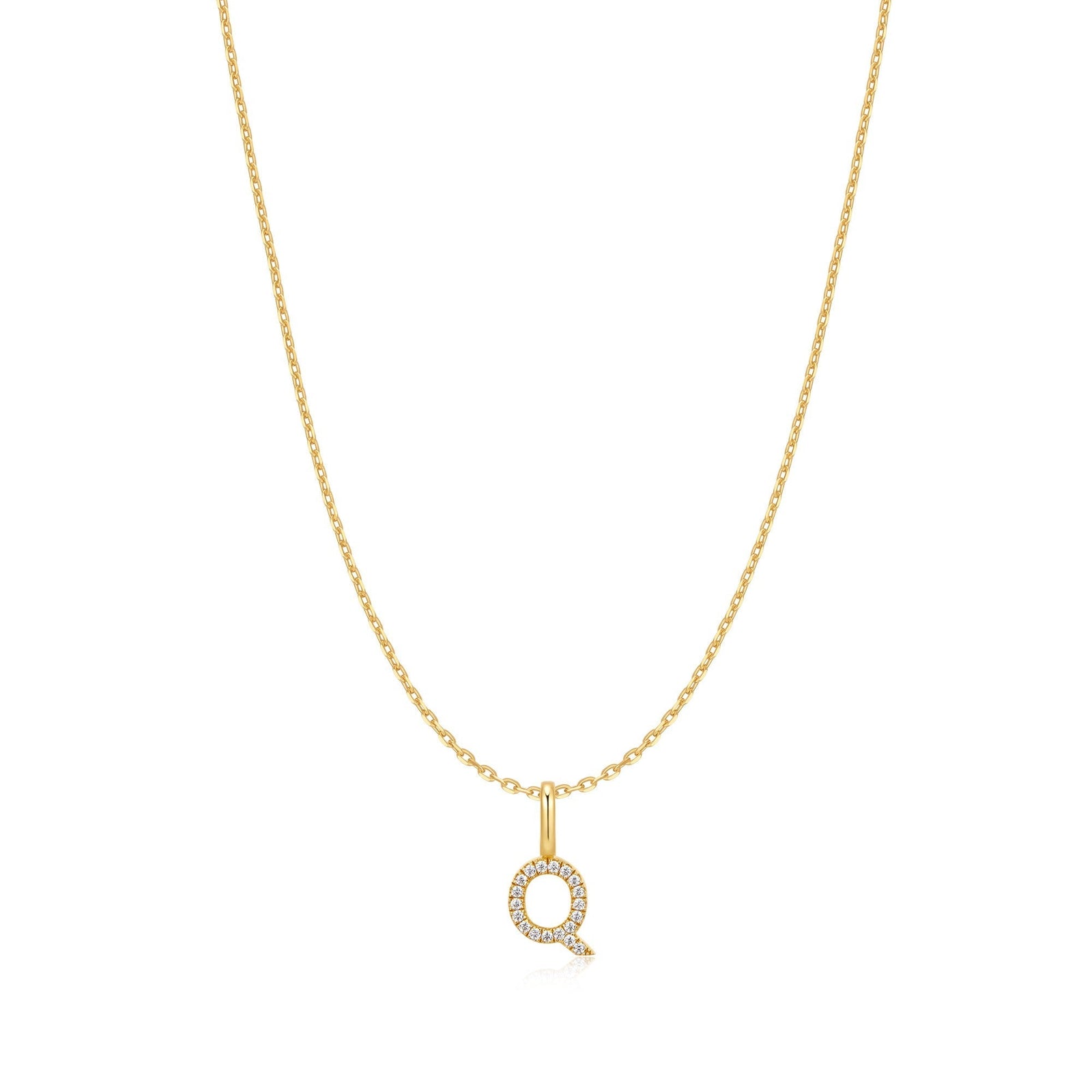 Ania Haie Gold Letter Q Initial Necklace
