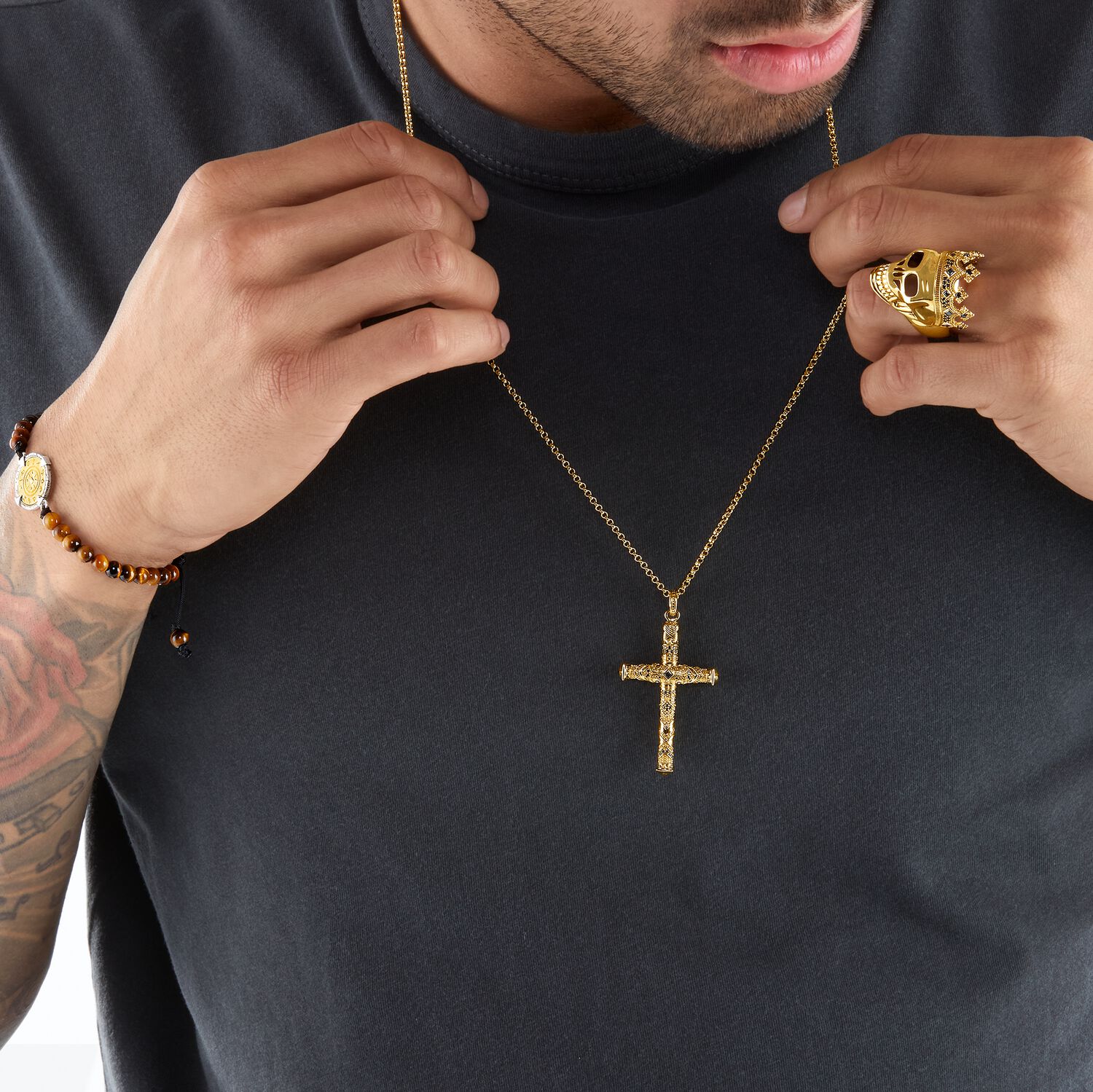 THOMAS SABO Pendant Cross Gold