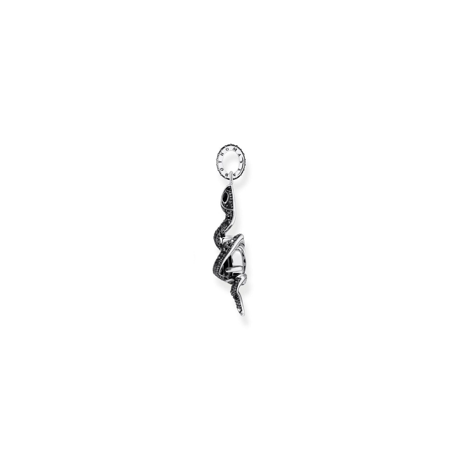 THOMAS SABO Snake pendant with black zirconia