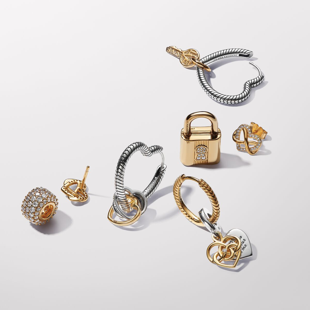 Lab-grown Diamond Engravable Mom Double Dangle Charm