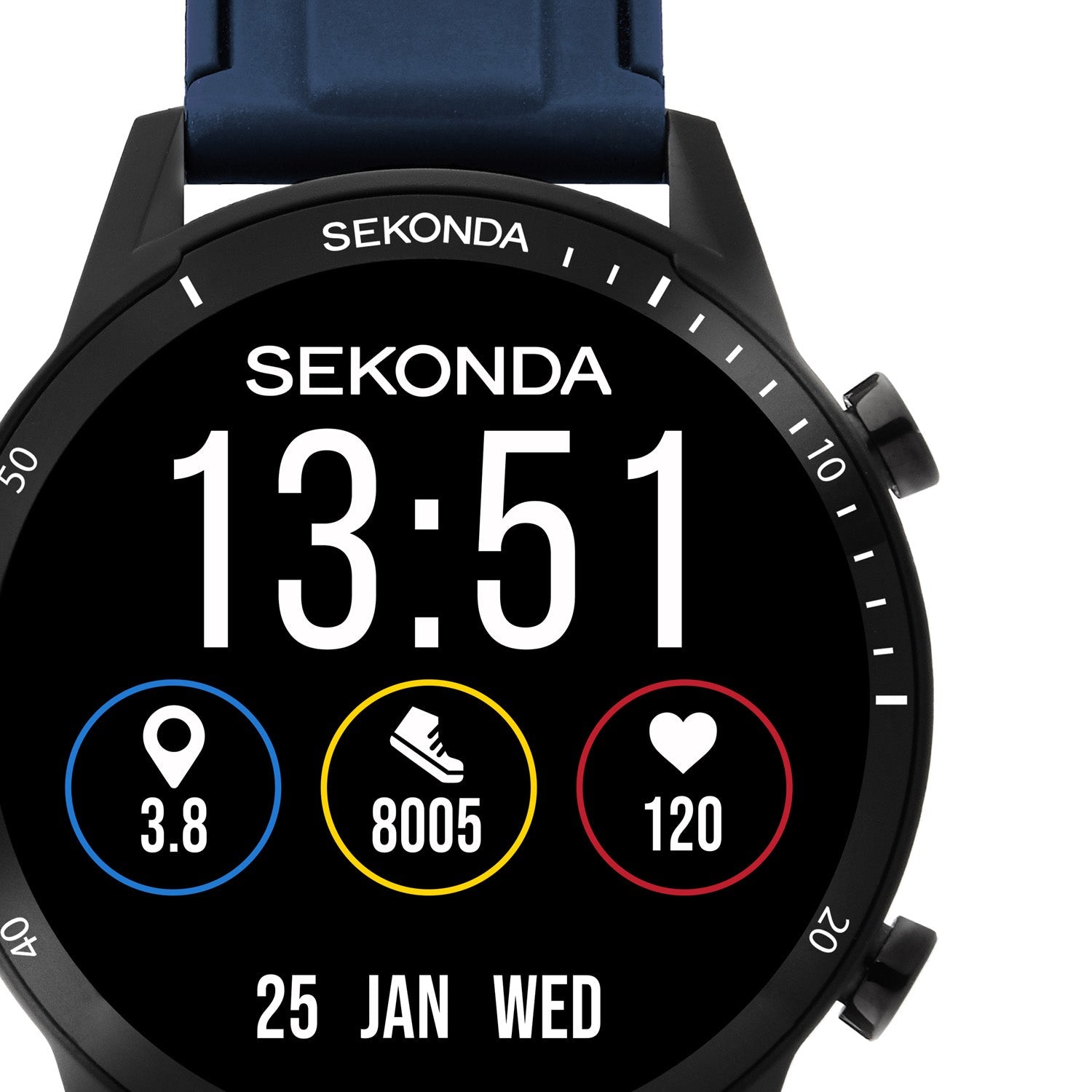 Sekonda Active Go LCD Display 45mm Unisex Watch Blue