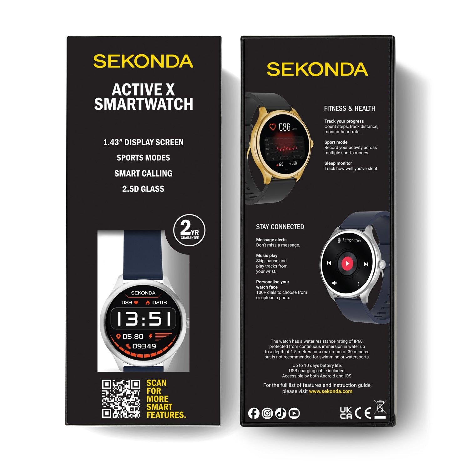 Sekonda Active X LCD Display 43mm Unisex Watch Blue