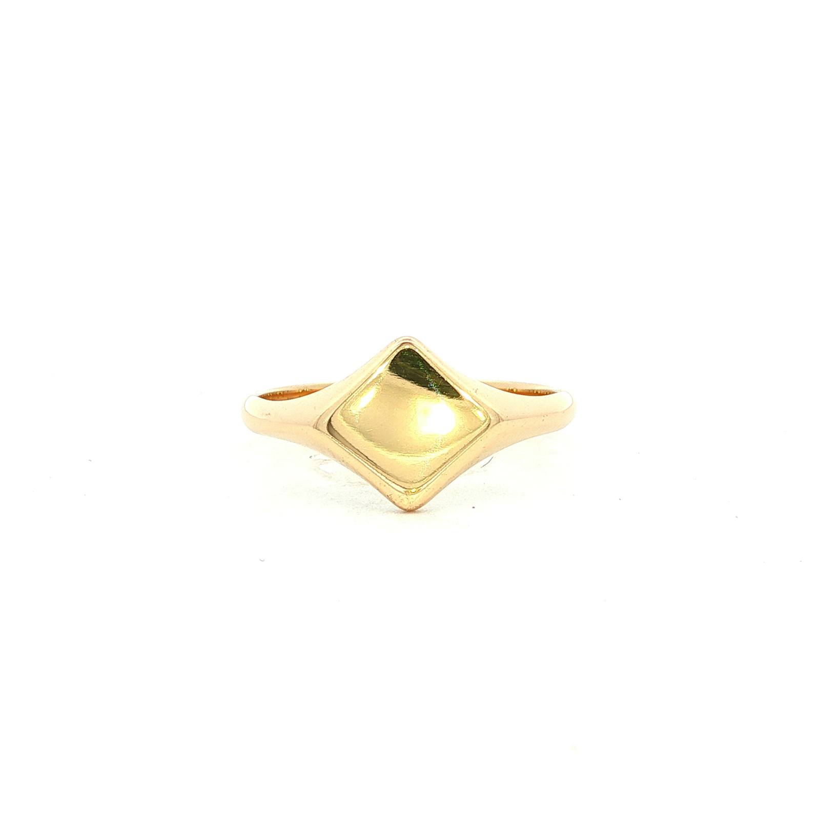 Ladies Signet Dress Ring in Yellow Gold