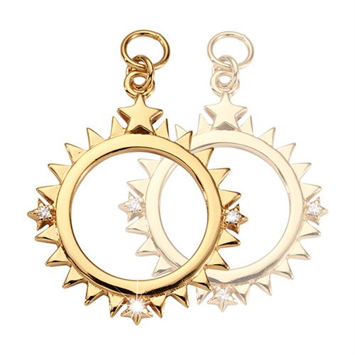 Nikki Lissoni Gold Plated Wanderlust 19mm Earrings
