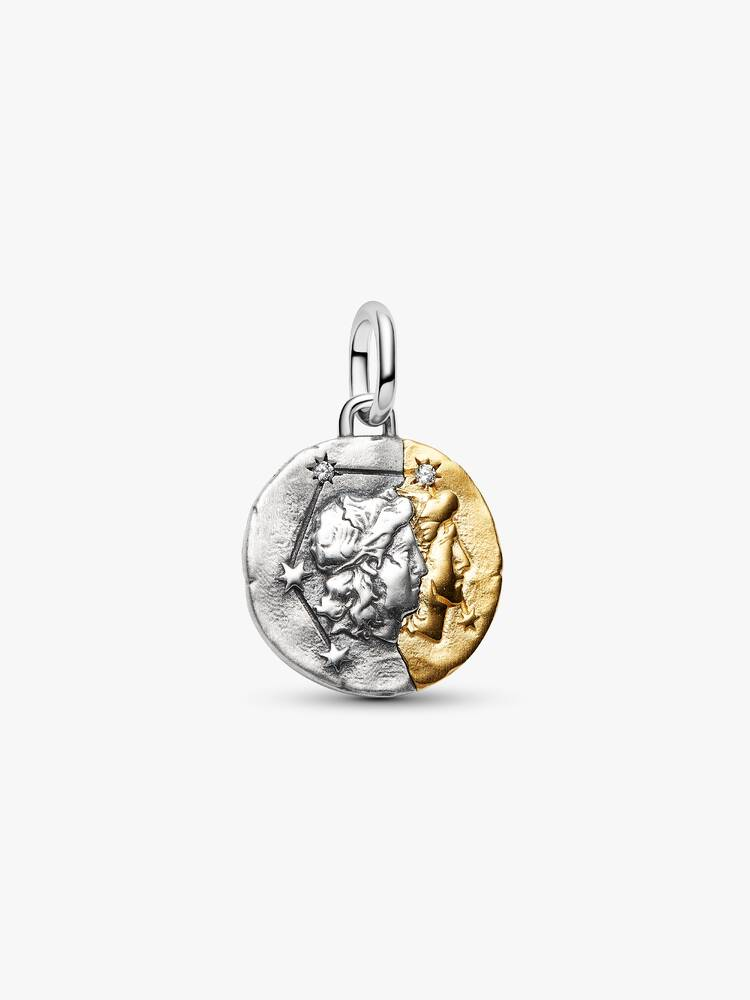 Pandora Gemini Zodiac Medallion Charm