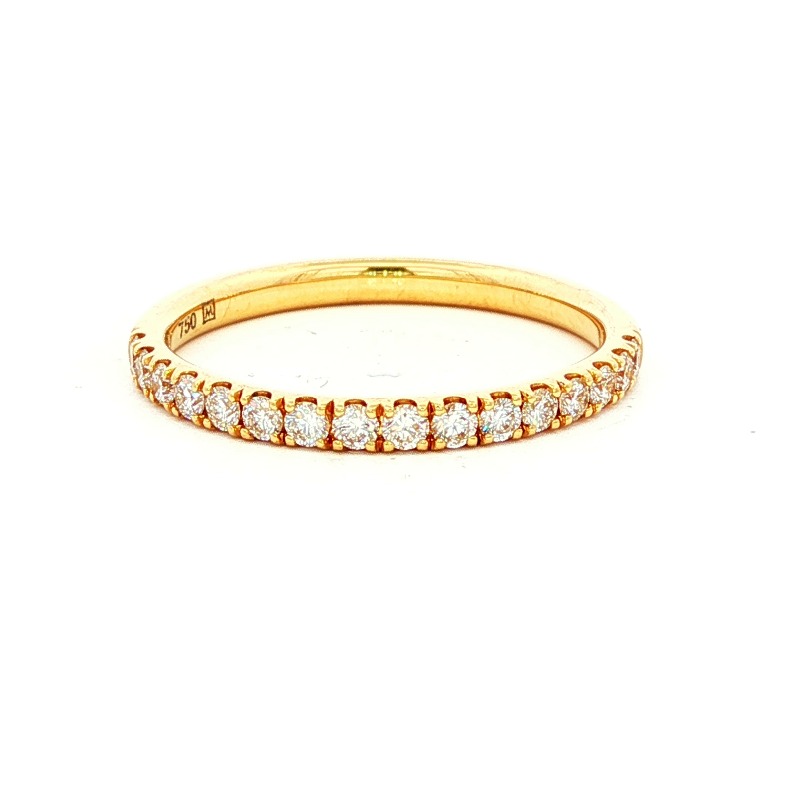 RING 18ct Yellow Gold DIAMOND SI H SZ N
