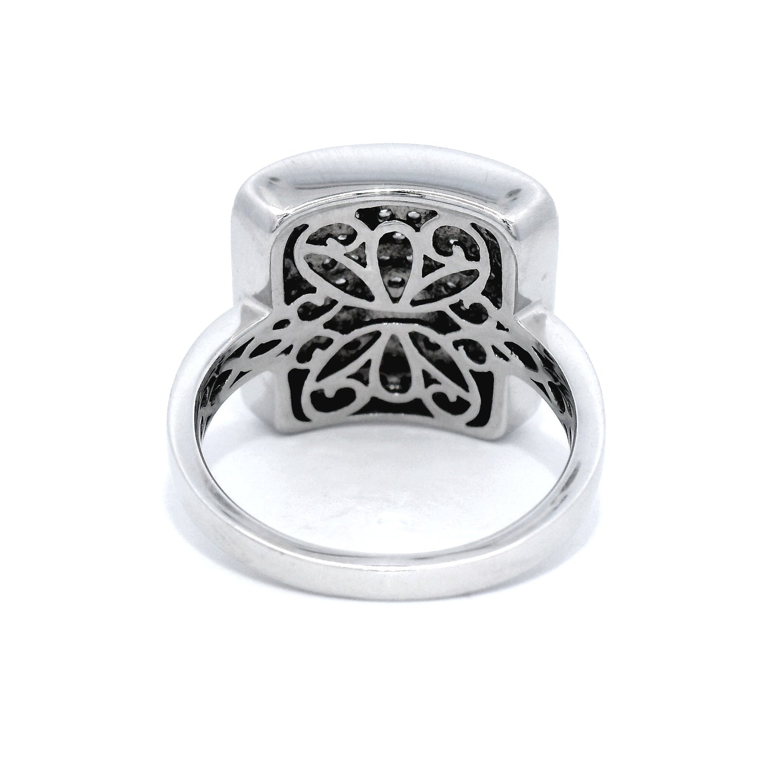 18 Carat White Gold Multi Set Dress Ring