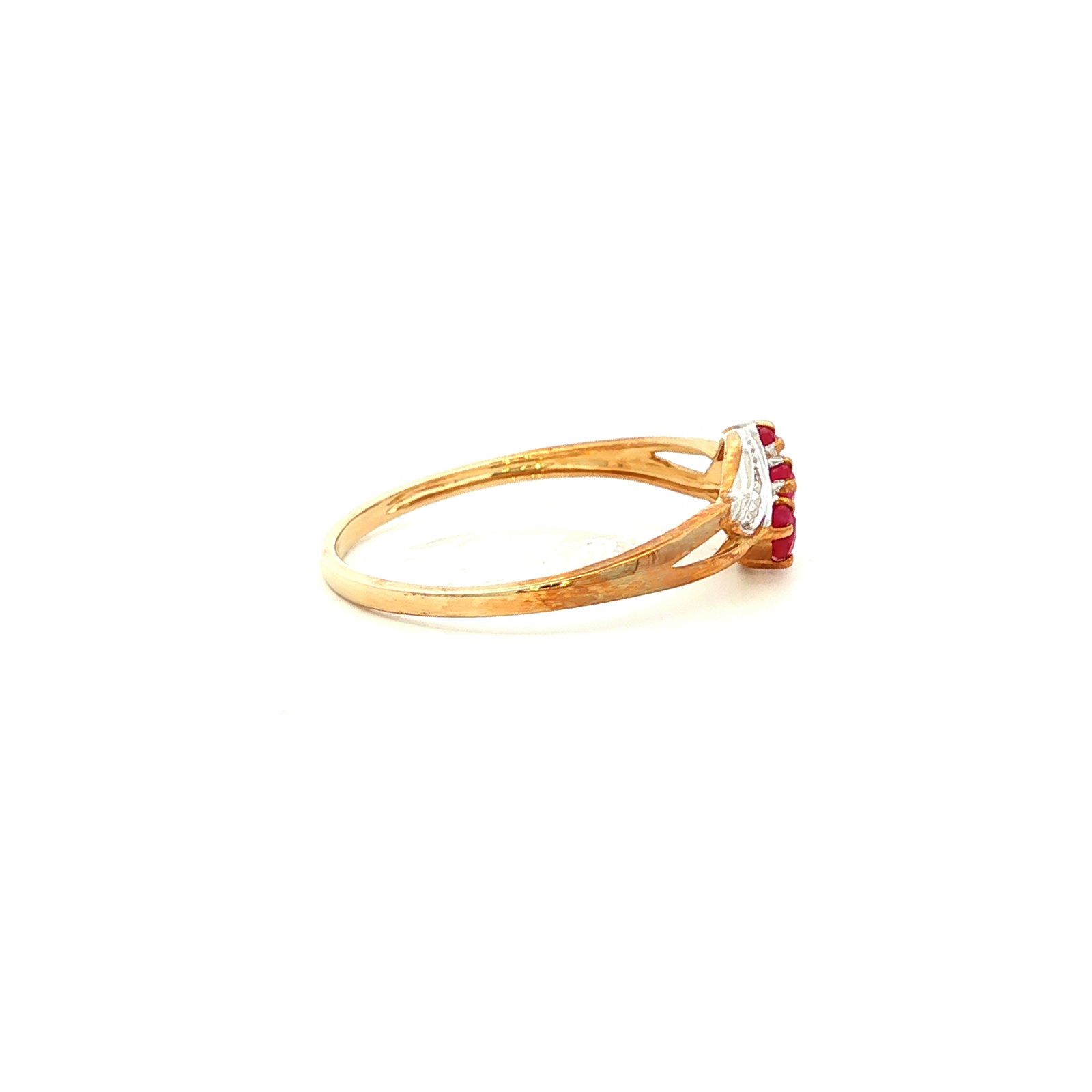 Ruby and Diamond Ring in Yellow Gold
