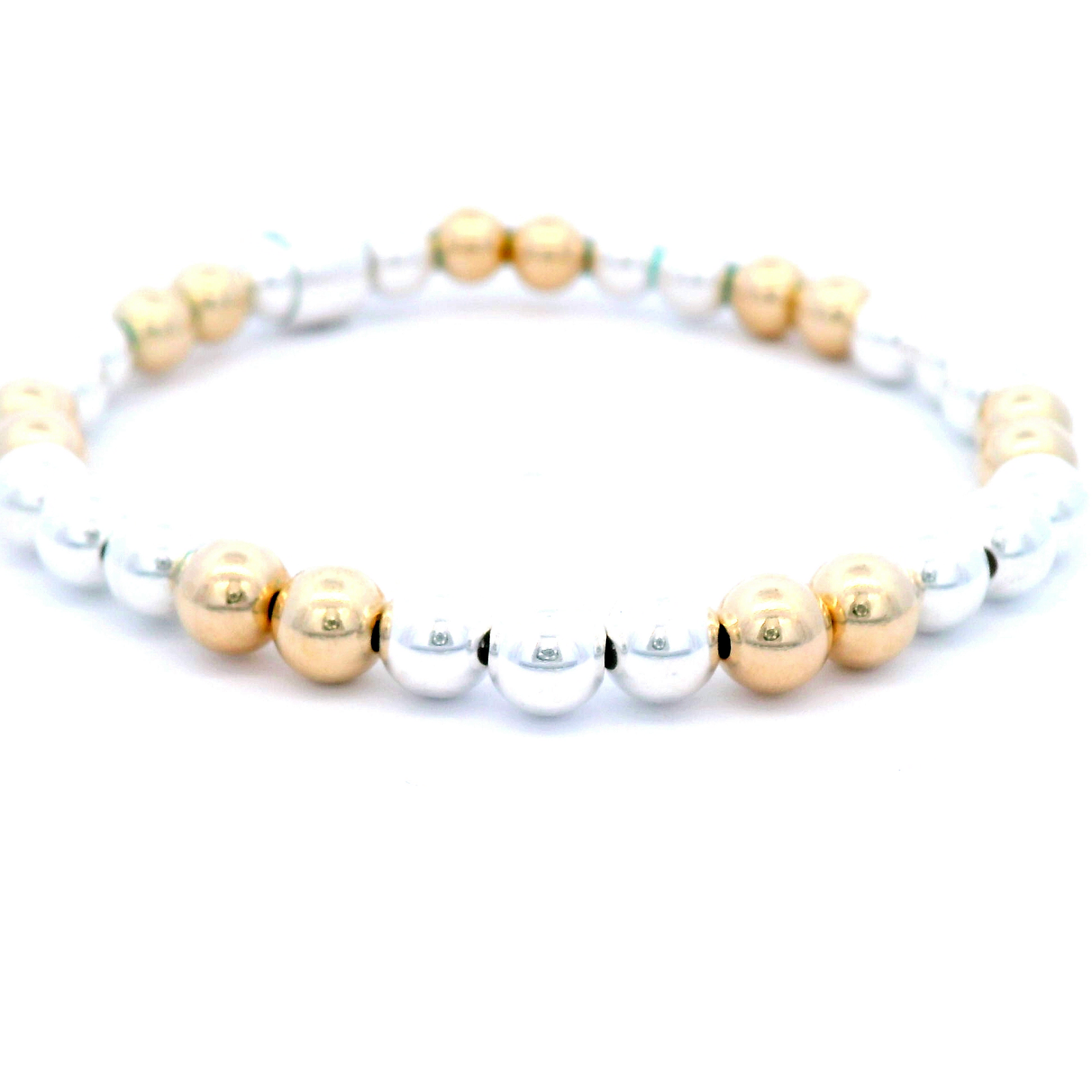 Von Treskow Two Tone Yellow Gold/Stretchy Bracelet