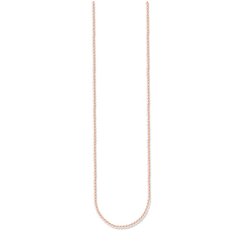 Thomas Sabo Rose Gold Plate Box Link Chain