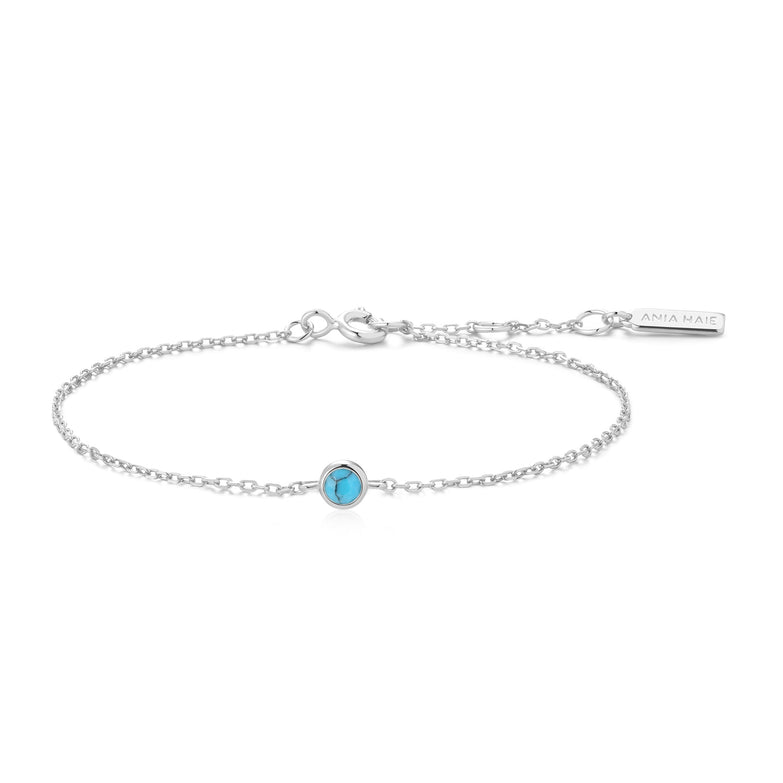 Ania Haie Bezel-Set Lab-Created Turquoise Solitaire Bracelet