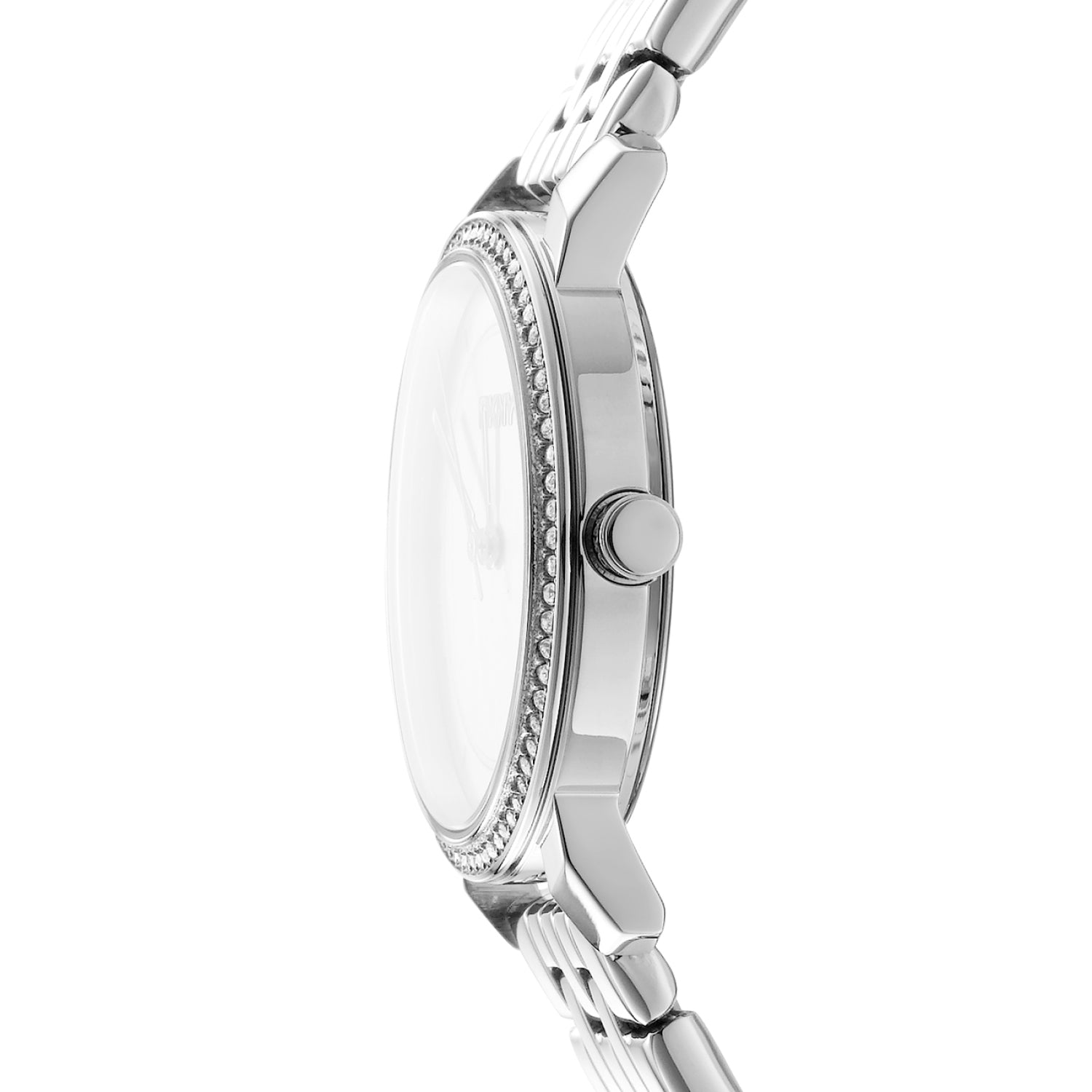 DKNY Astoria Glitz Silver Dial Stainless Steel Watch