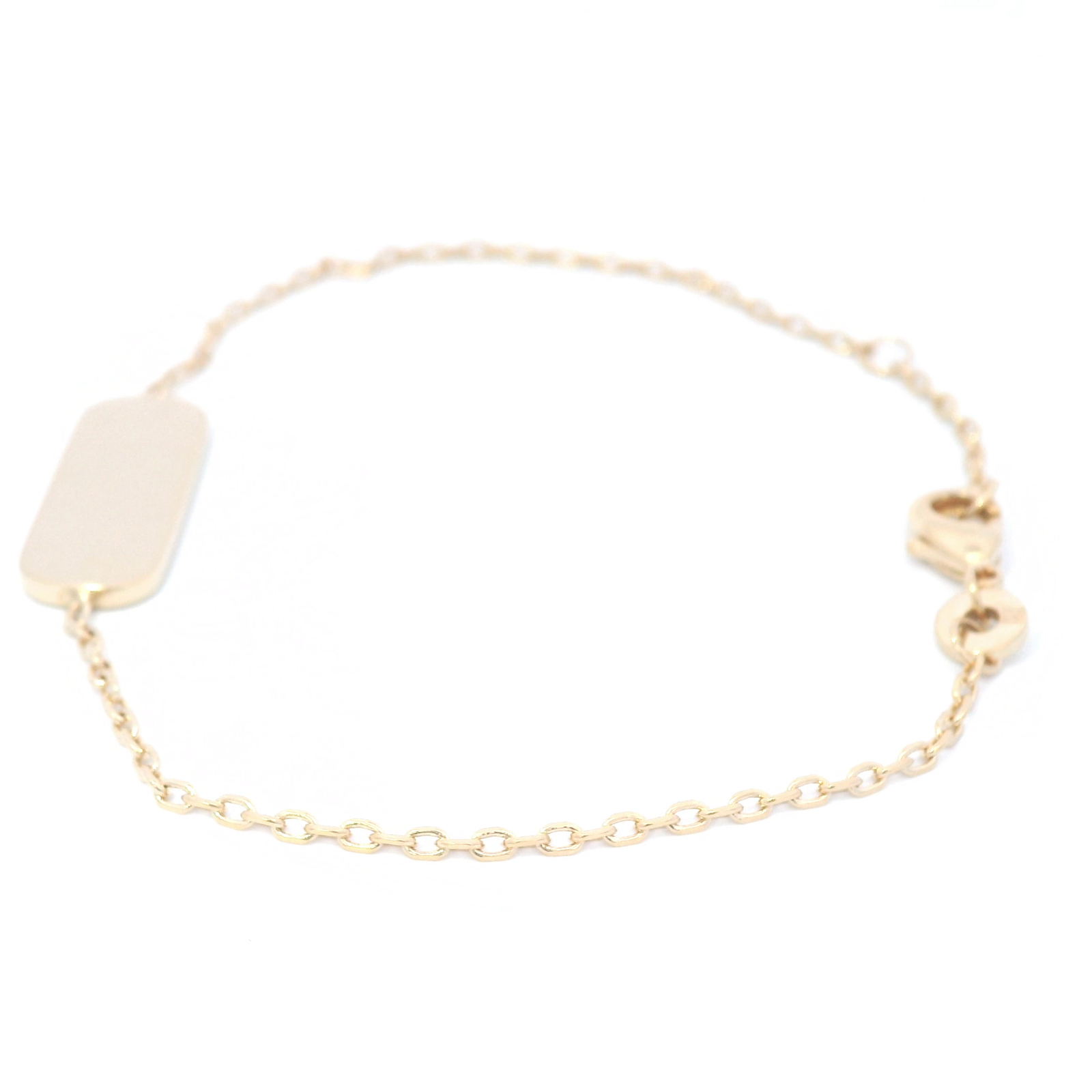 Rectangle Bracelet In Yellow Gold