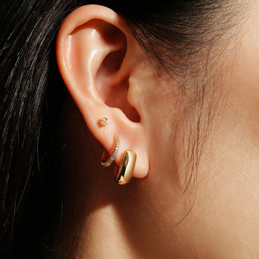 Ania Haie Mini U-Shaped Huggie Hoop Earrings