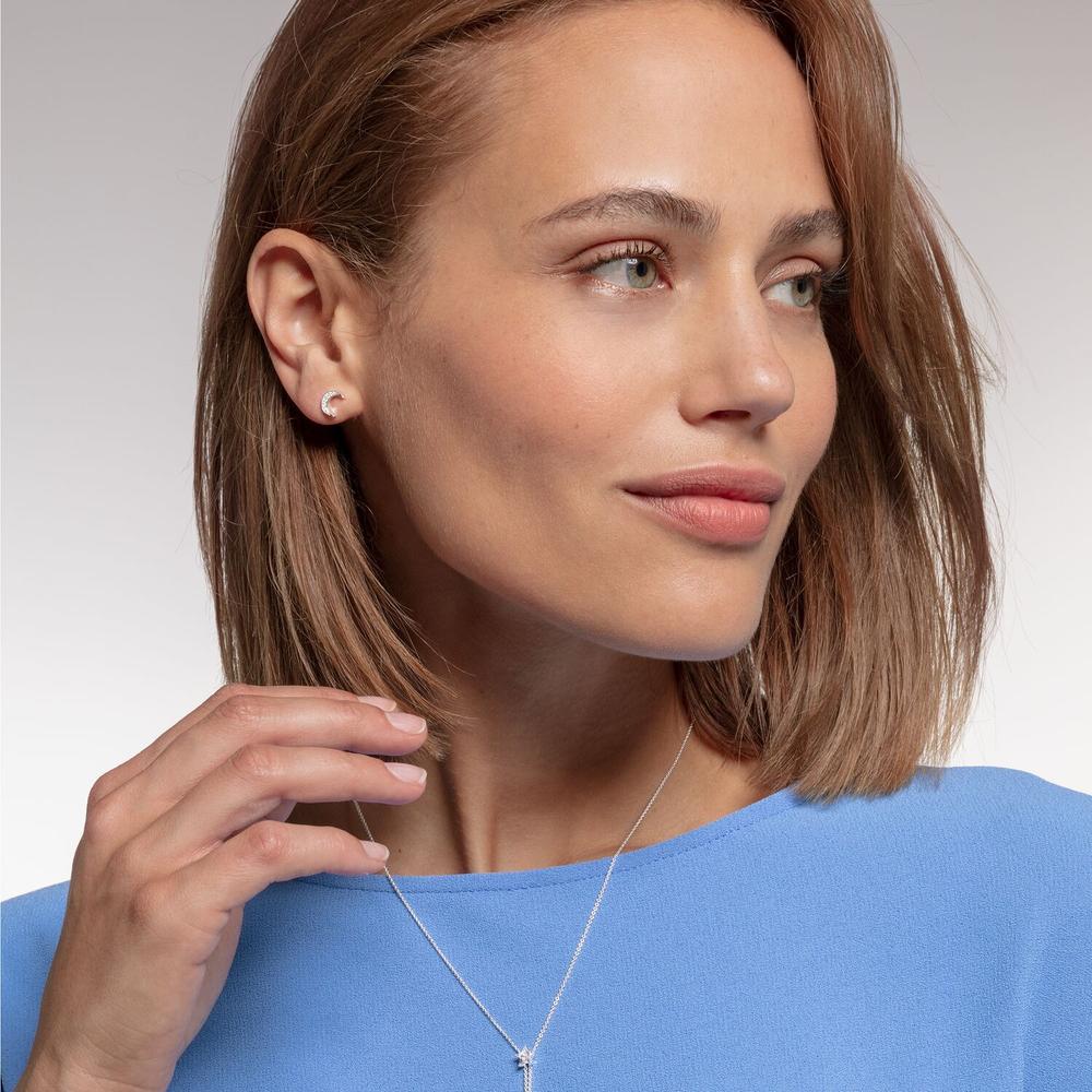 Thomas Sabo Moon Silver Ear Studs