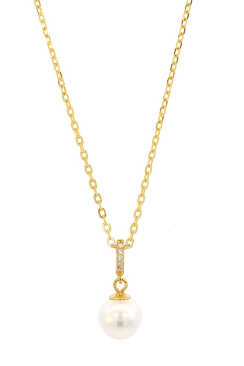 Georgini Adagio Effortless Glow Pearl Pendant Silver