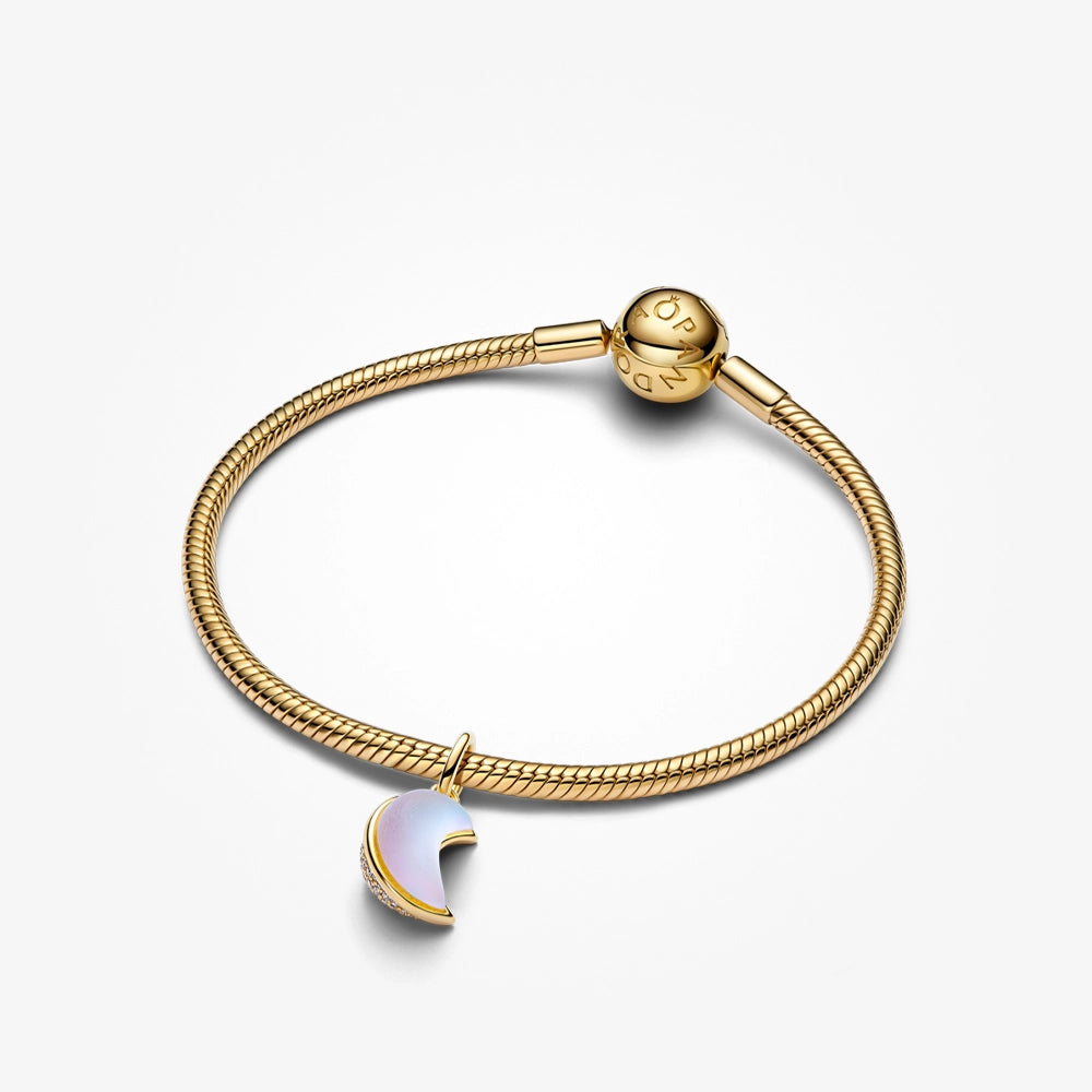 Pandora Sparkling Crescent Moon Dangle Charm