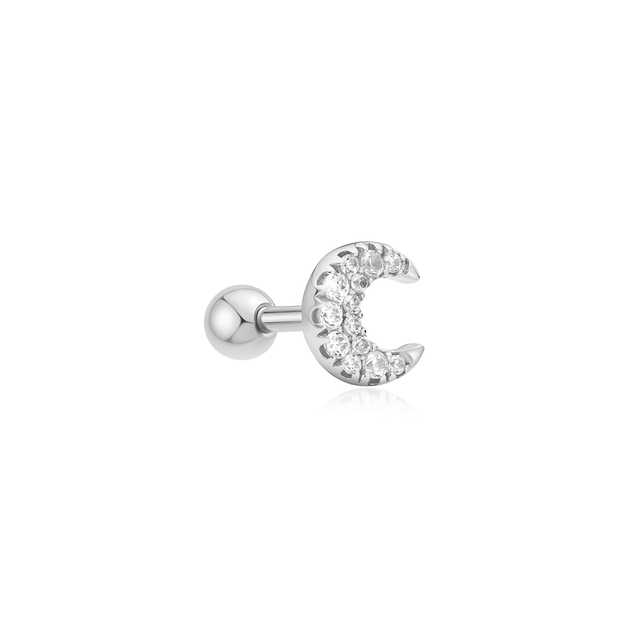 Ania Haie Crescent Moon Barbell Single Earring